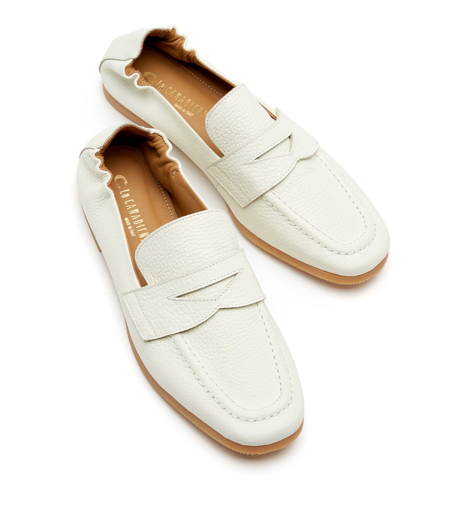 KITSON PEBBLED LEATHER LOAFER - La Canadienne