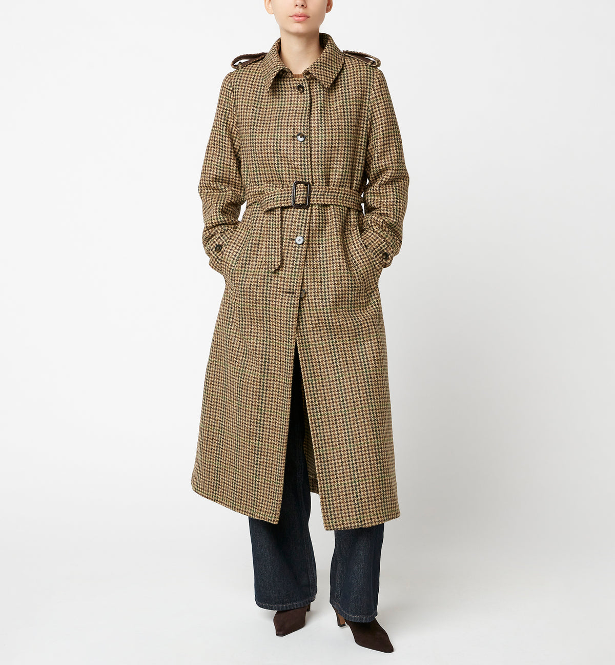 LAIKEN WOOL HOUNDSTOOTH COAT — Item 7 of 9