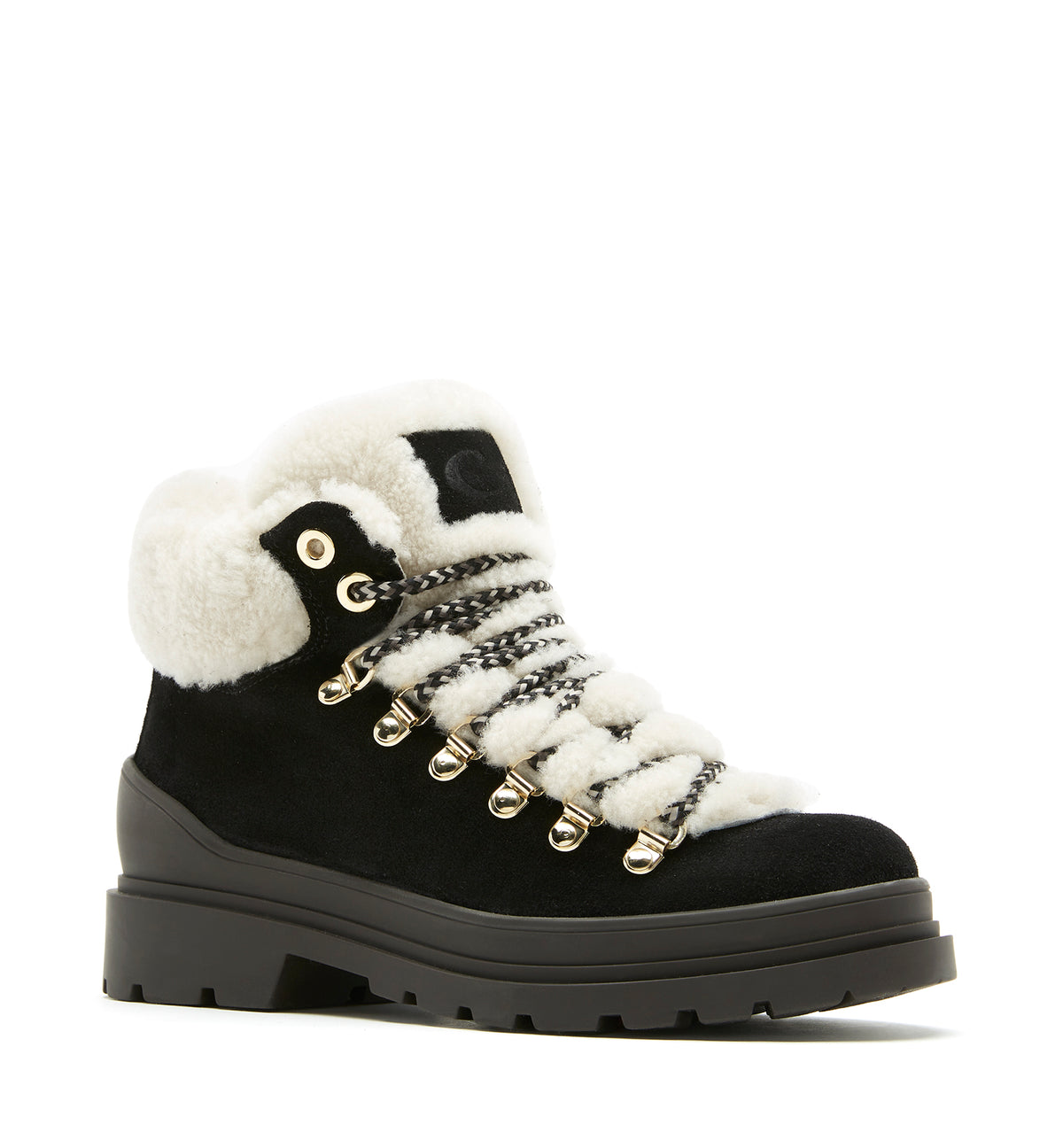 LAUGH SHEARLING LINED SUEDE BOOTIE