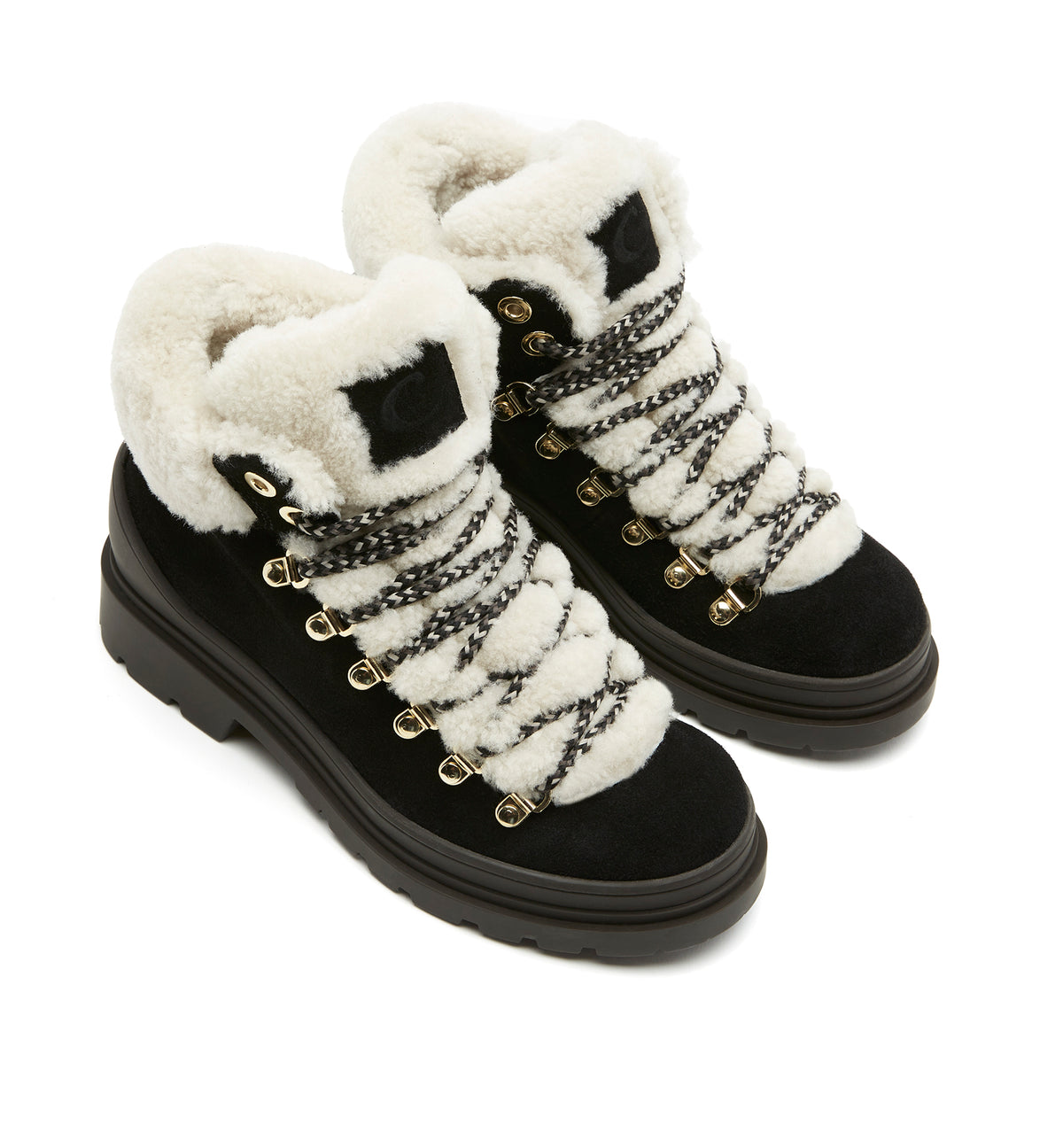 LAUGH SHEARLING LINED SUEDE BOOTIE — Item 3 of 18