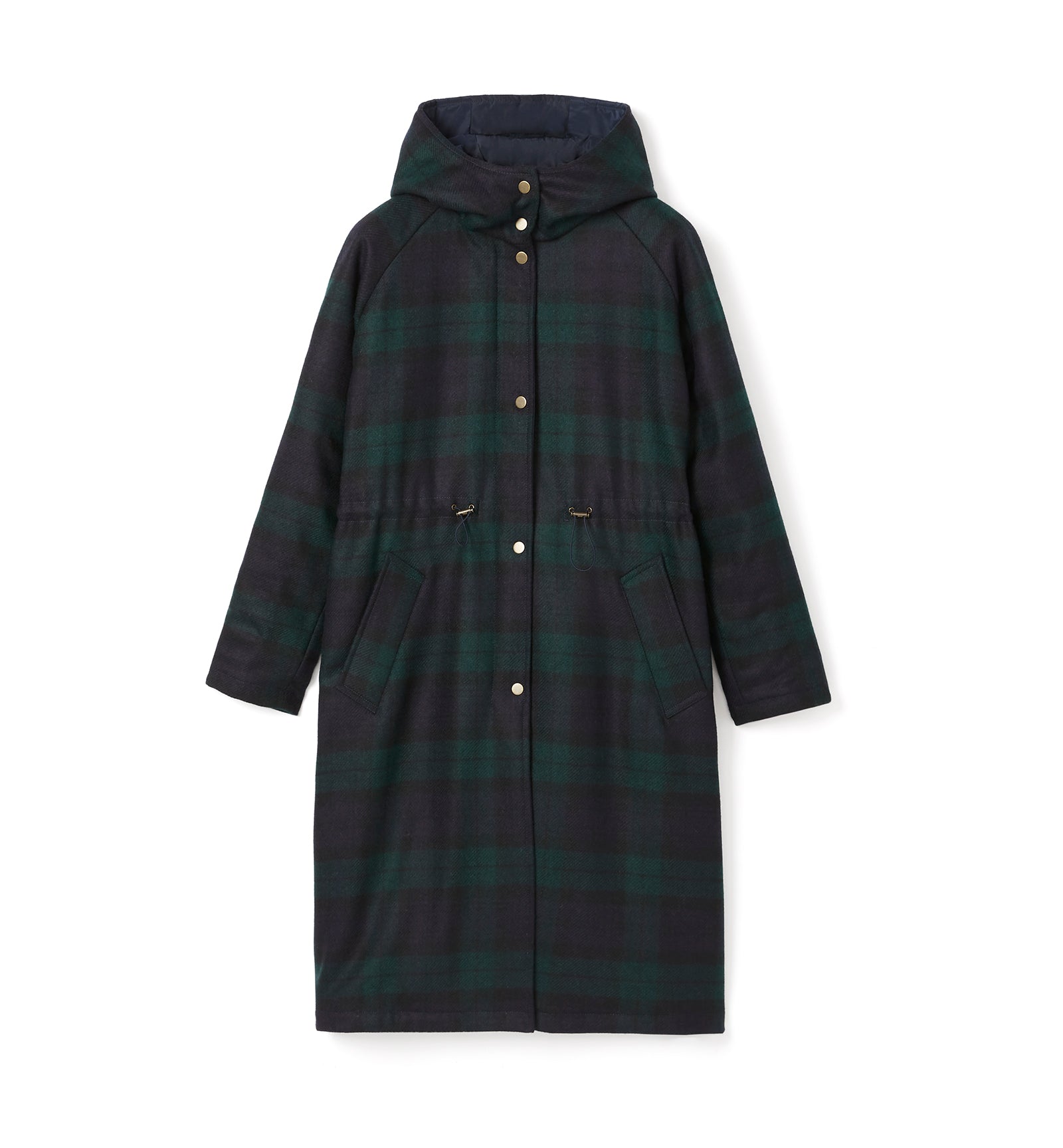 LIBBY WOOL TARTAN COAT — Item 1 of 9