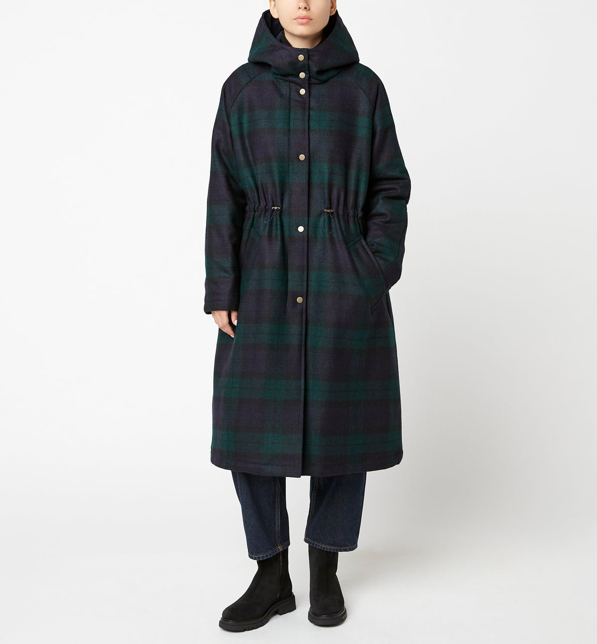 LIBBY WOOL TARTAN COAT — Item 6 of 9