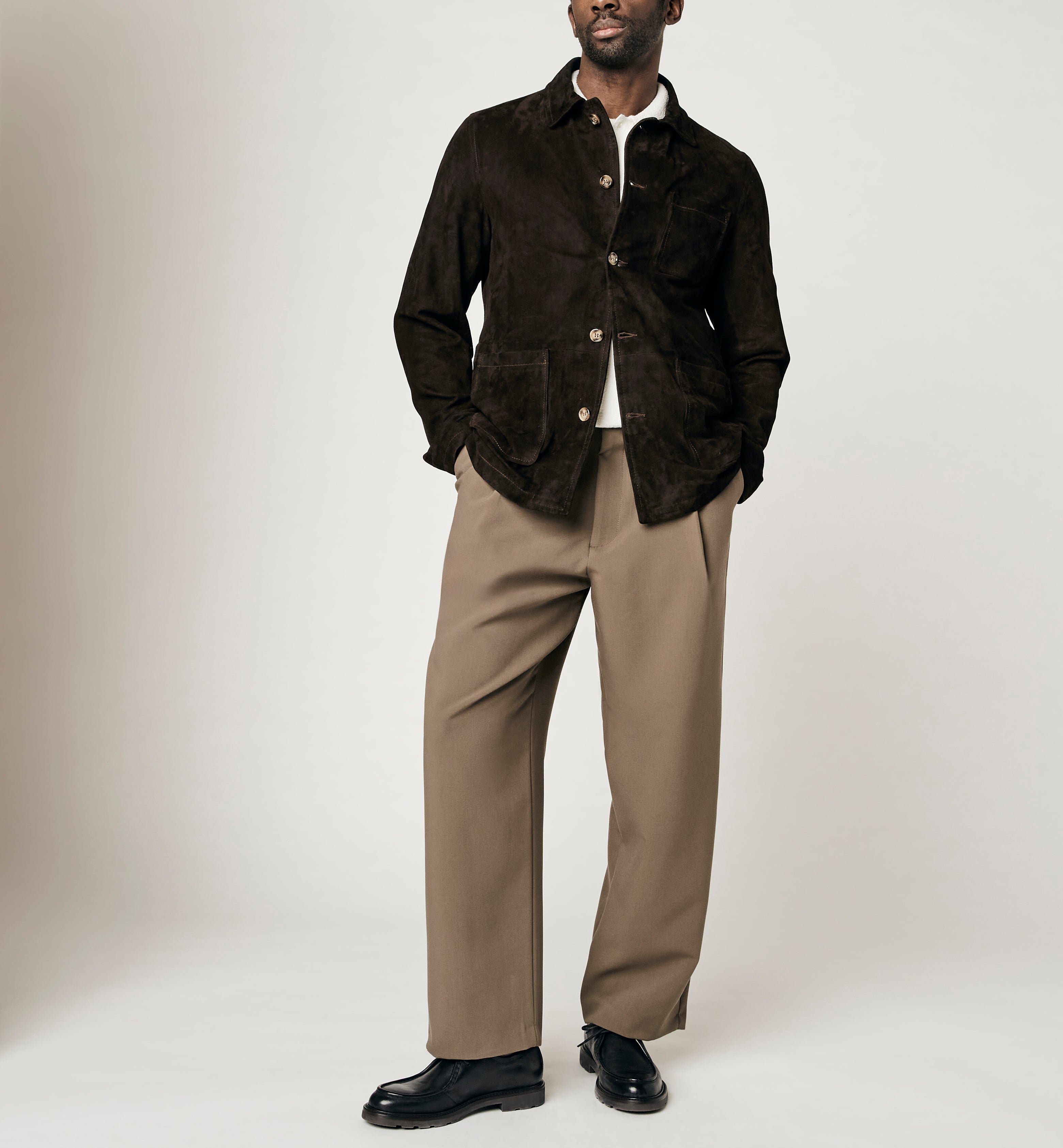 TIN MEN'S LEATHER LACE UP WALLABY