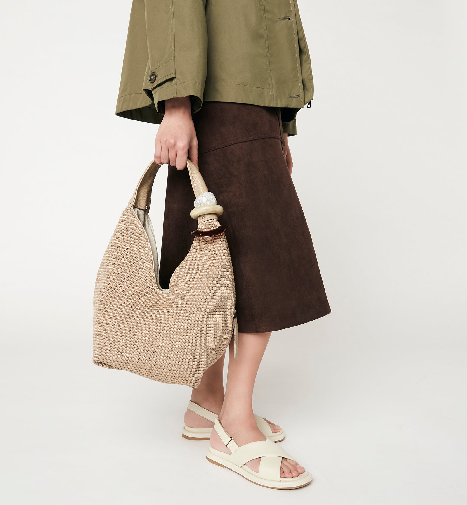 LOVIE RAFFIA TOTE BAG