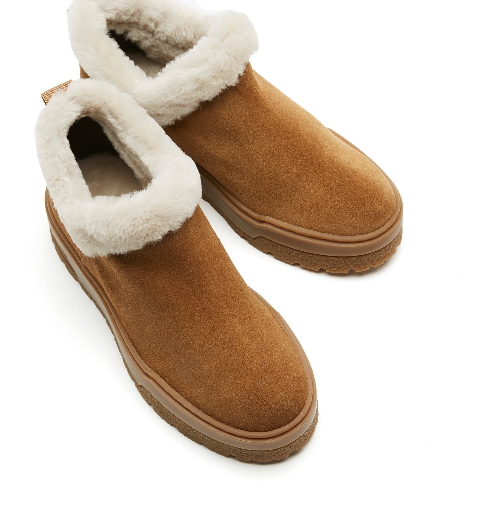 LUGANO SHEARLING LINED SUEDE BOOTIE