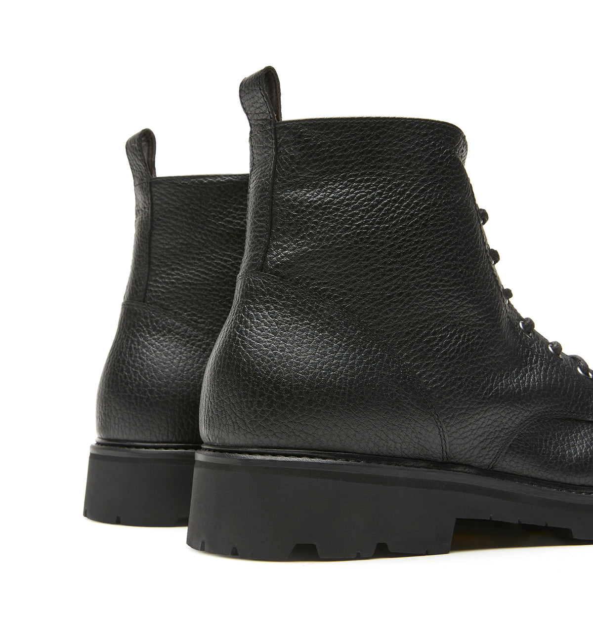 LUX MEN'S SHEARLING LINED PEBBLE LEATHER BOOT — Item 4 of 5