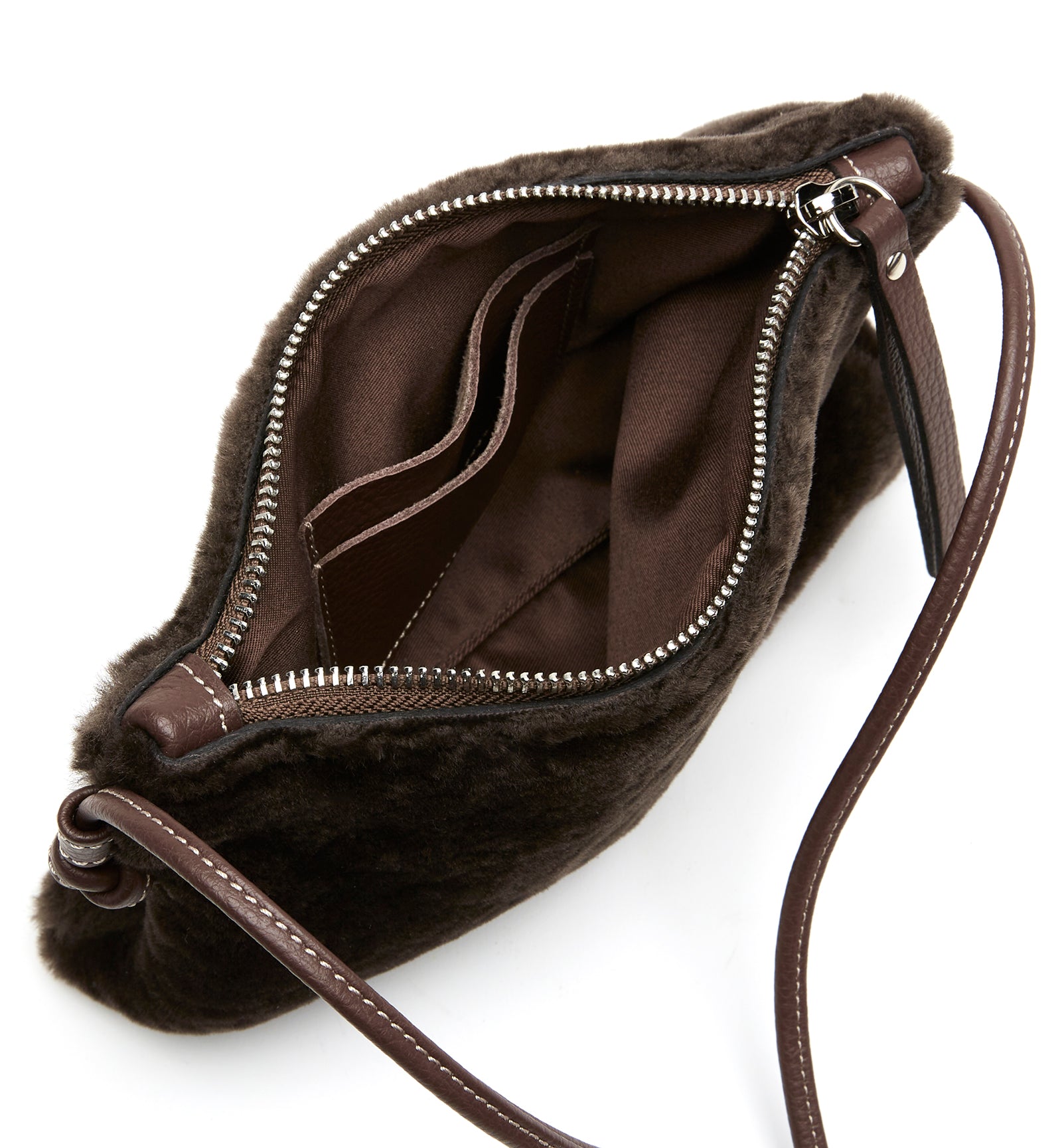 MACHELLE SHEARLING CROSSBODY BAG