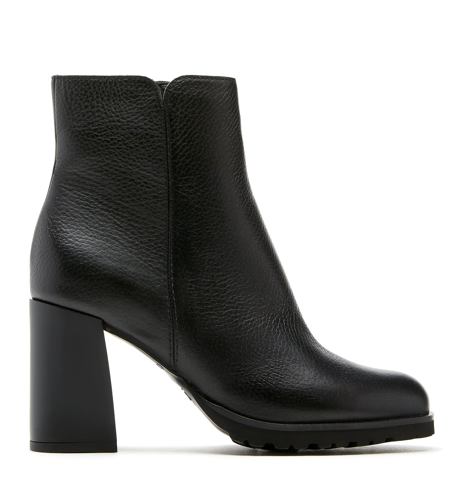 MAGGIE BOTTILLON EN CUIR GRAINÉ