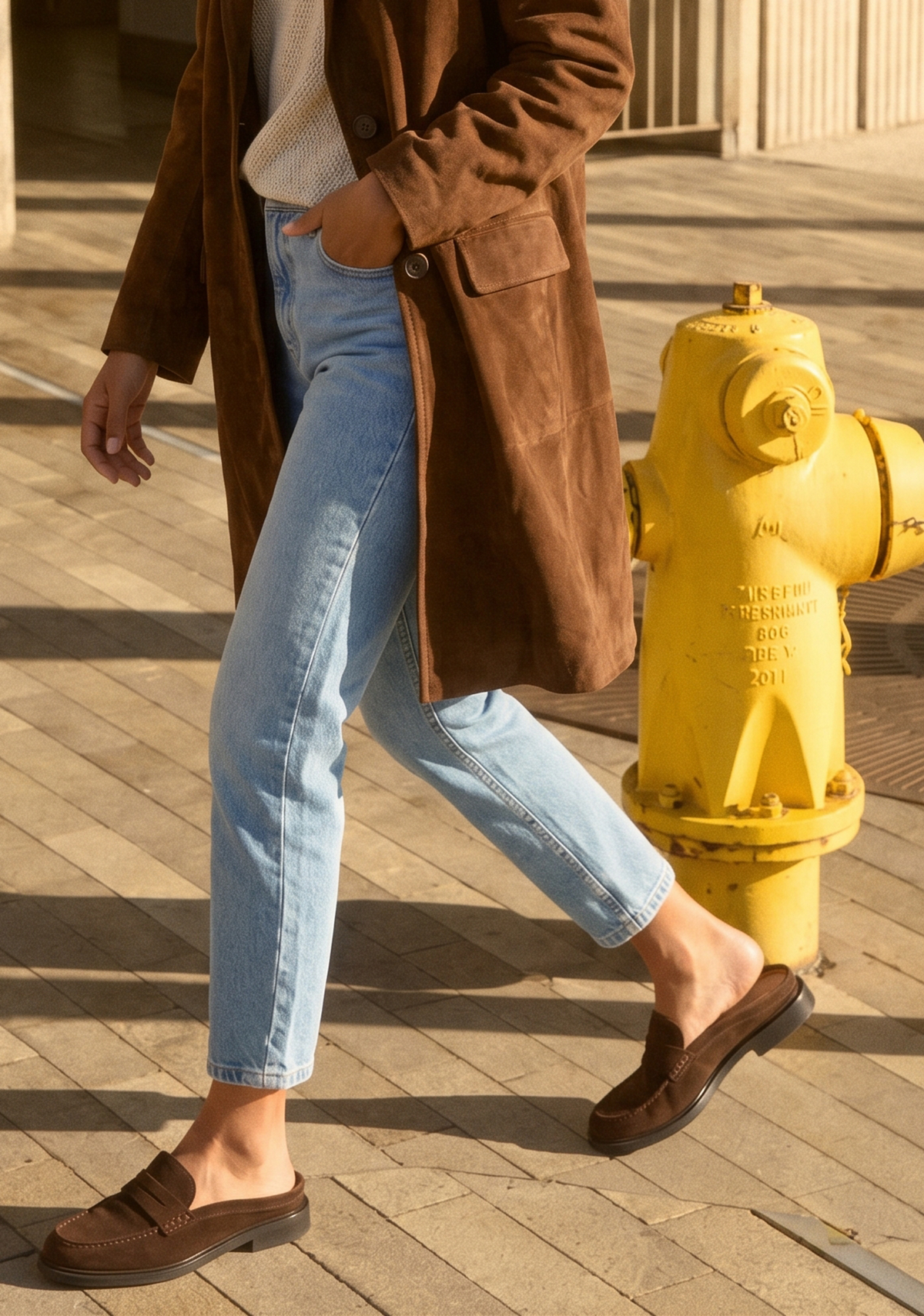 MALCAM SHEARLING LINED SUEDE MULE — Item 7 of 7
