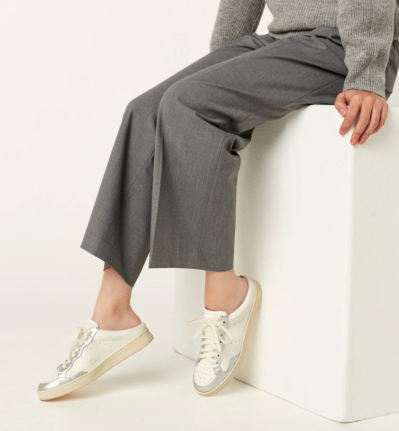 MERIT LEATHER SNEAKER MULE