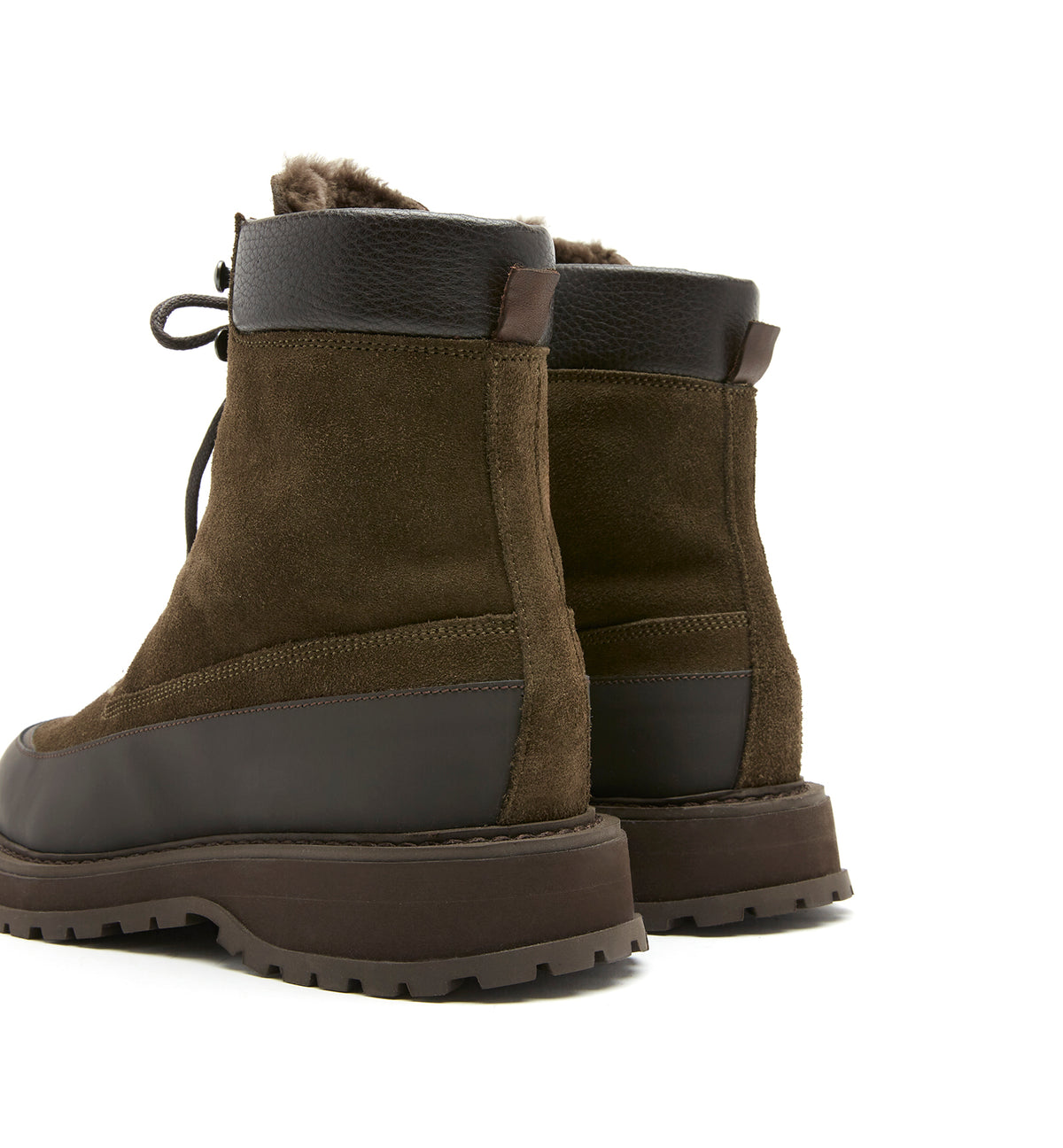MONTANA SHEARLING LINED SUEDE HIKER BOOTIE - La Canadienne