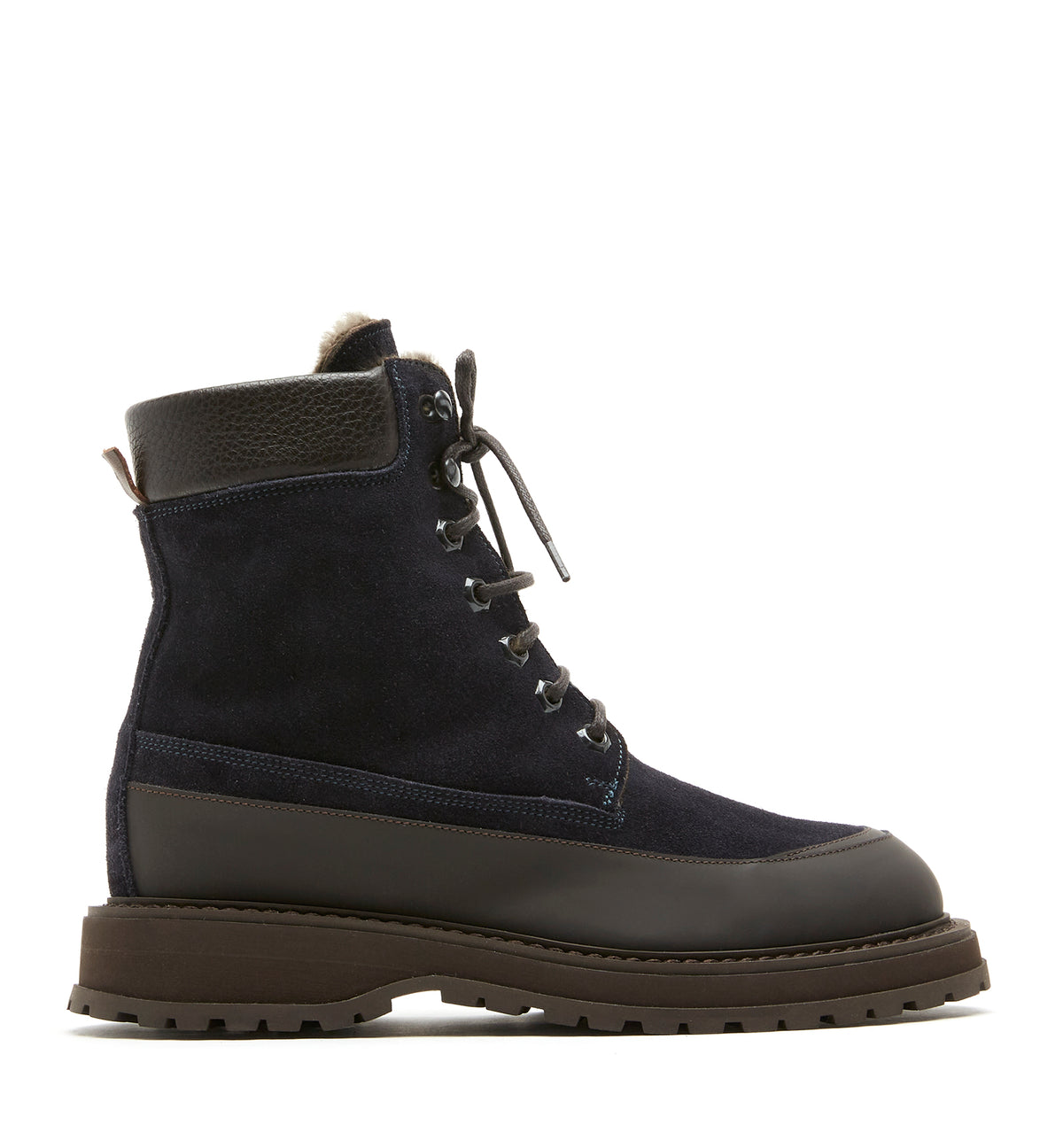 MONTANA SHEARLING LINED SUEDE HIKER BOOTIE - La Canadienne