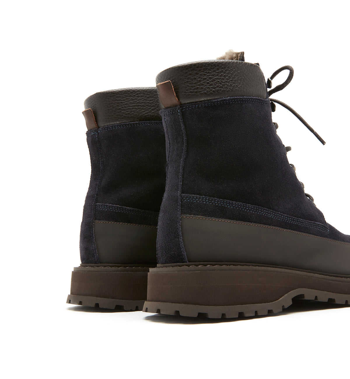 MONTANA SHEARLING LINED SUEDE HIKER BOOTIE - La Canadienne