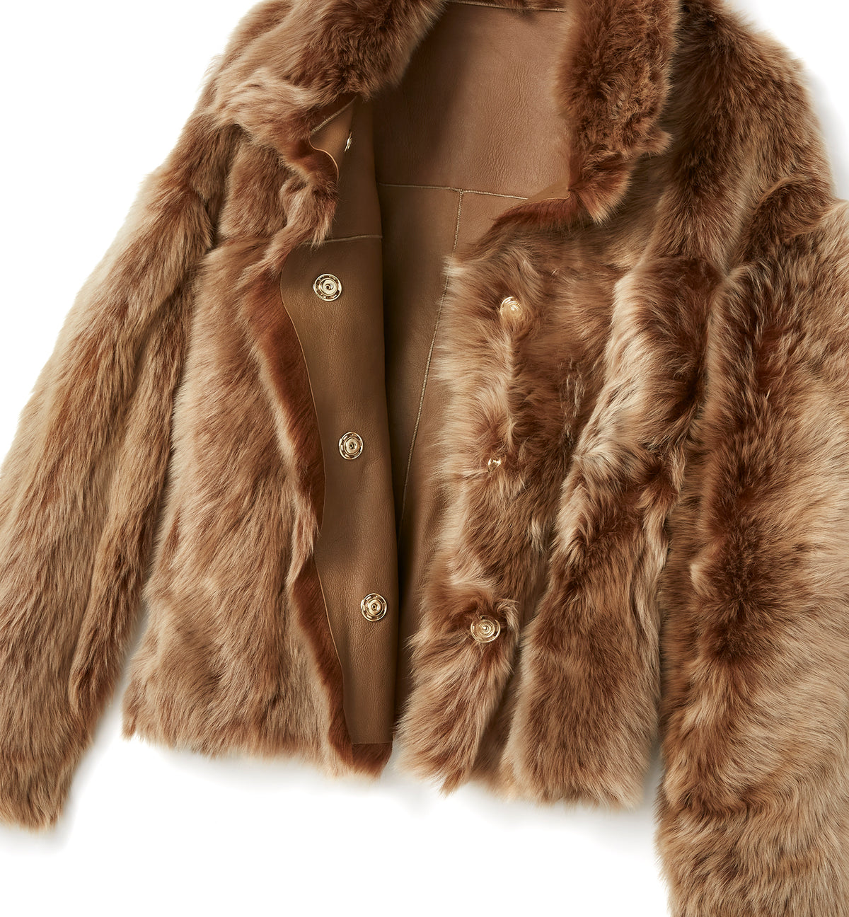 NEENA REVERSIBLE SHEARLING SHORT COAT - La Canadienne
