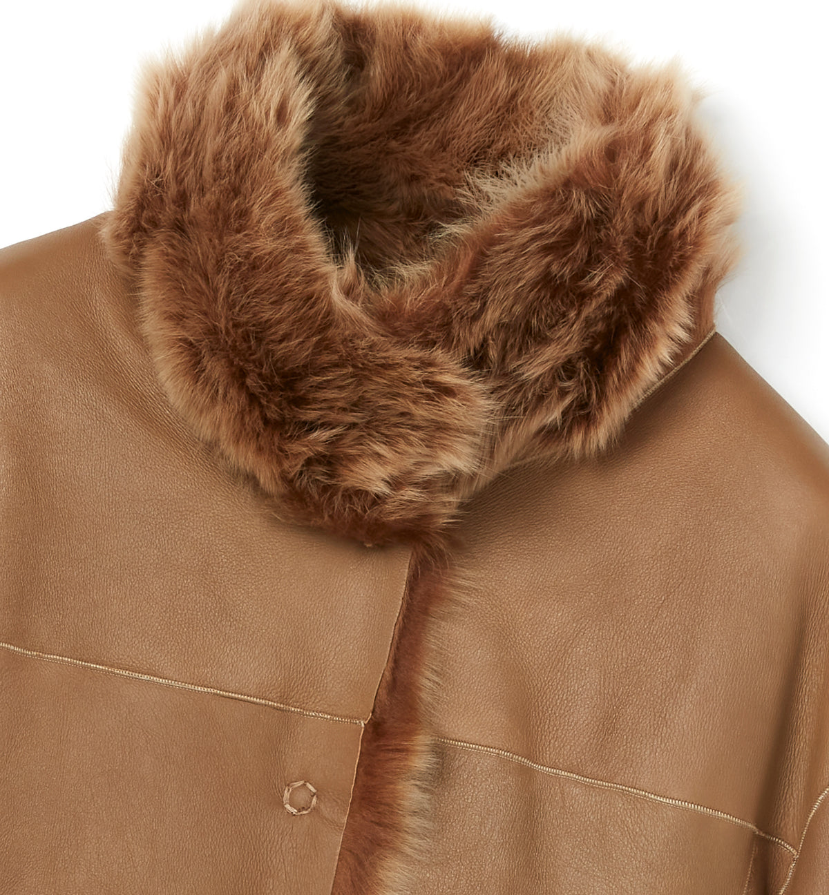 NEENA REVERSIBLE SHEARLING SHORT COAT - La Canadienne
