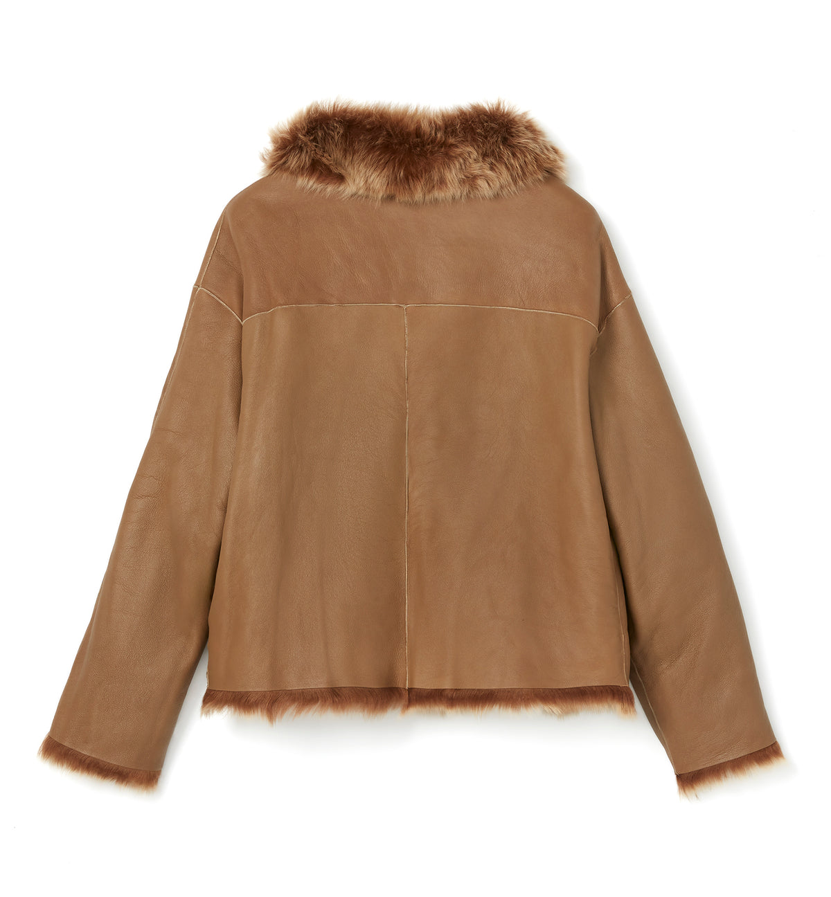 NEENA REVERSIBLE SHEARLING SHORT COAT - La Canadienne
