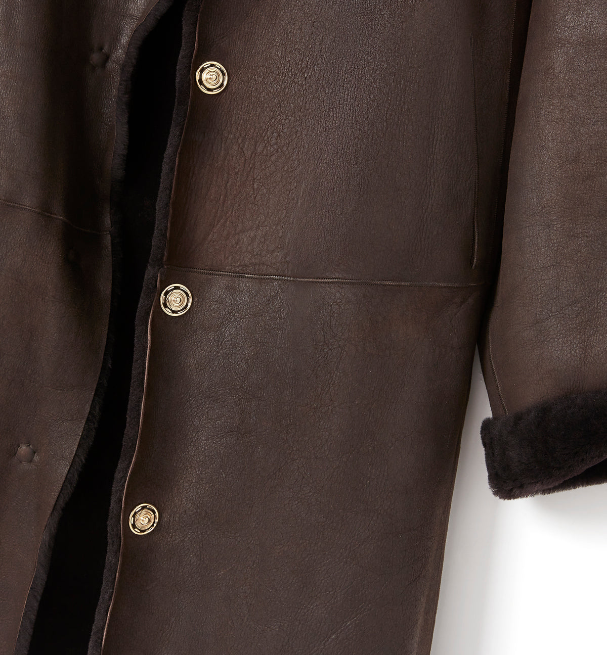 NERO MANTEAU LONG RÉVERSIBLE EN MOUTON — Elément 9 de 34