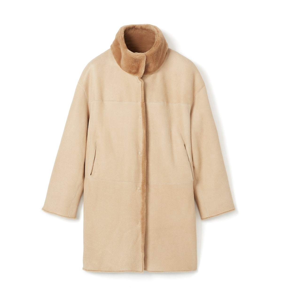 NERO MANTEAU LONG RÉVERSIBLE EN MOUTON — Elément 21 de 34