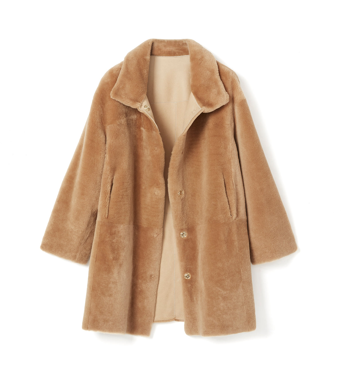 NERO MANTEAU LONG RÉVERSIBLE EN MOUTON — Elément 18 de 34