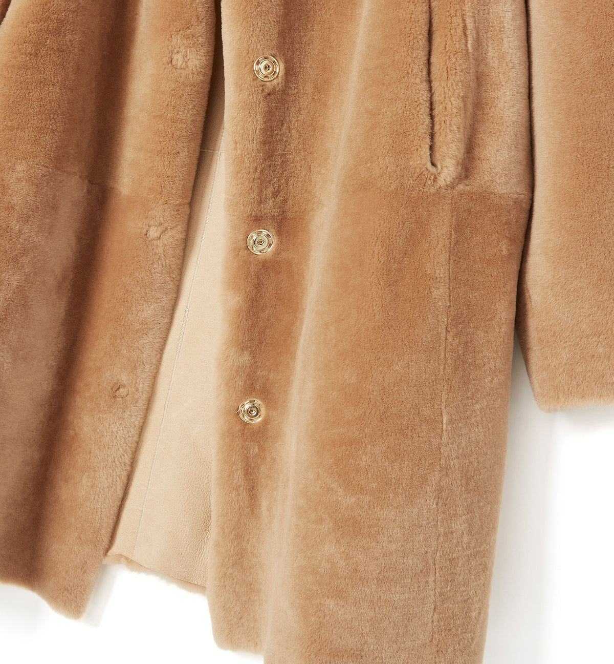 NERO MANTEAU LONG RÉVERSIBLE EN MOUTON — Elément 20 de 34