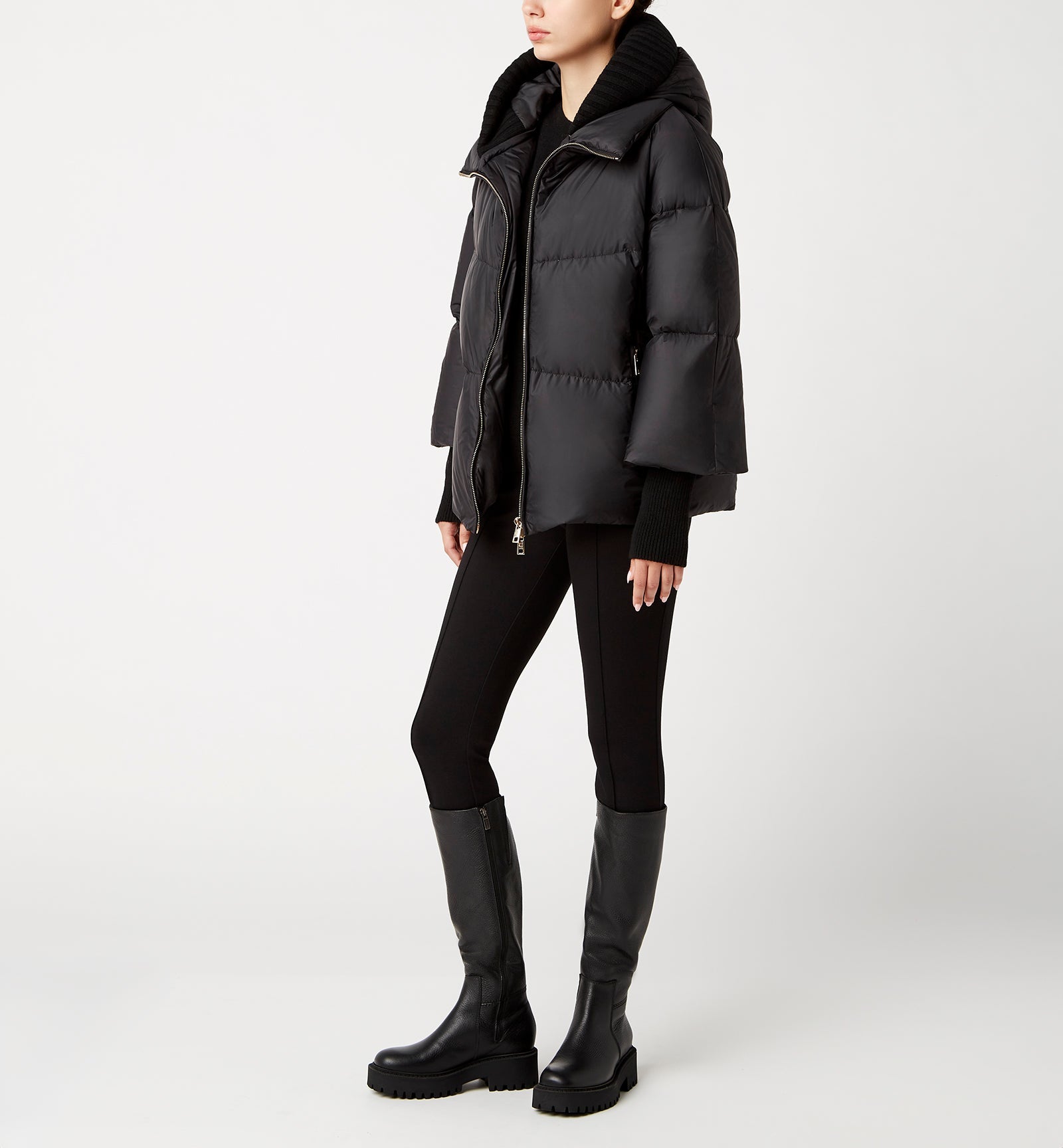 NYX HOODED SHORT PUFFER COAT - La Canadienne