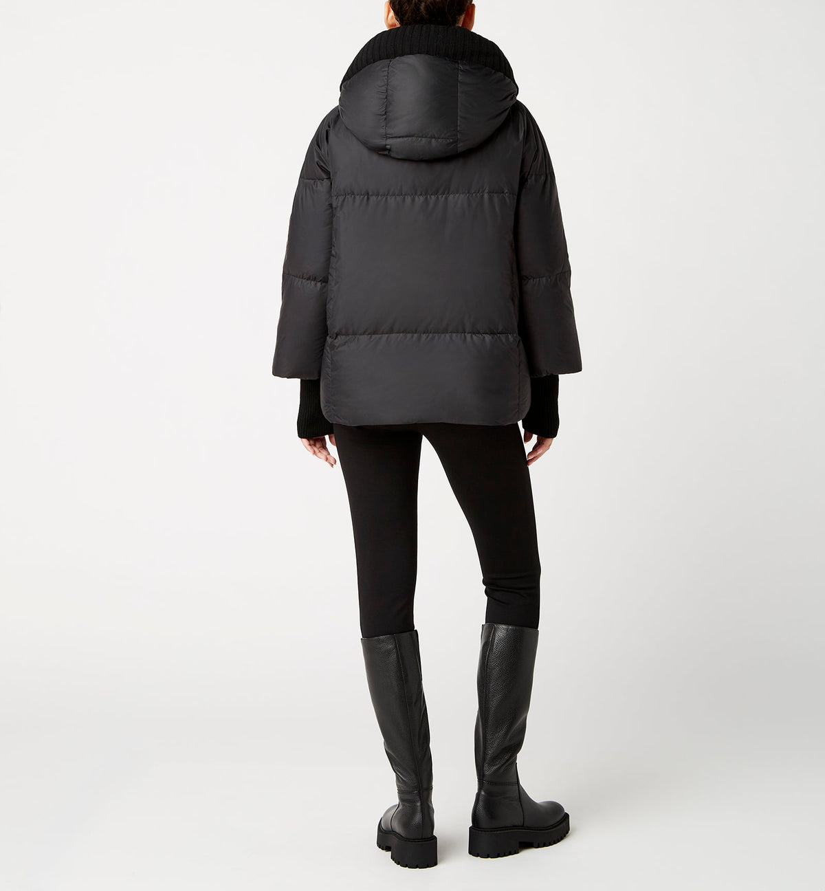 NYX HOODED SHORT PUFFER COAT - La Canadienne