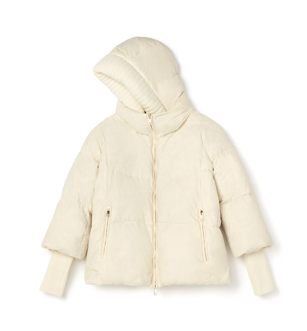 NYX HOODED SHORT PUFFER COAT - La Canadienne