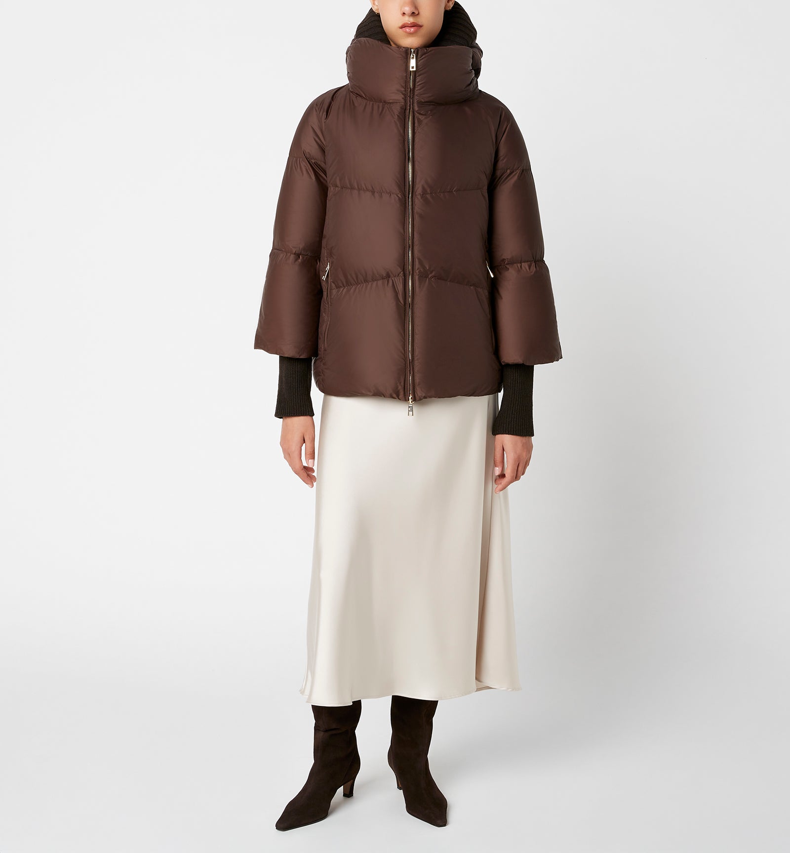 NYX HOODED SHORT PUFFER COAT