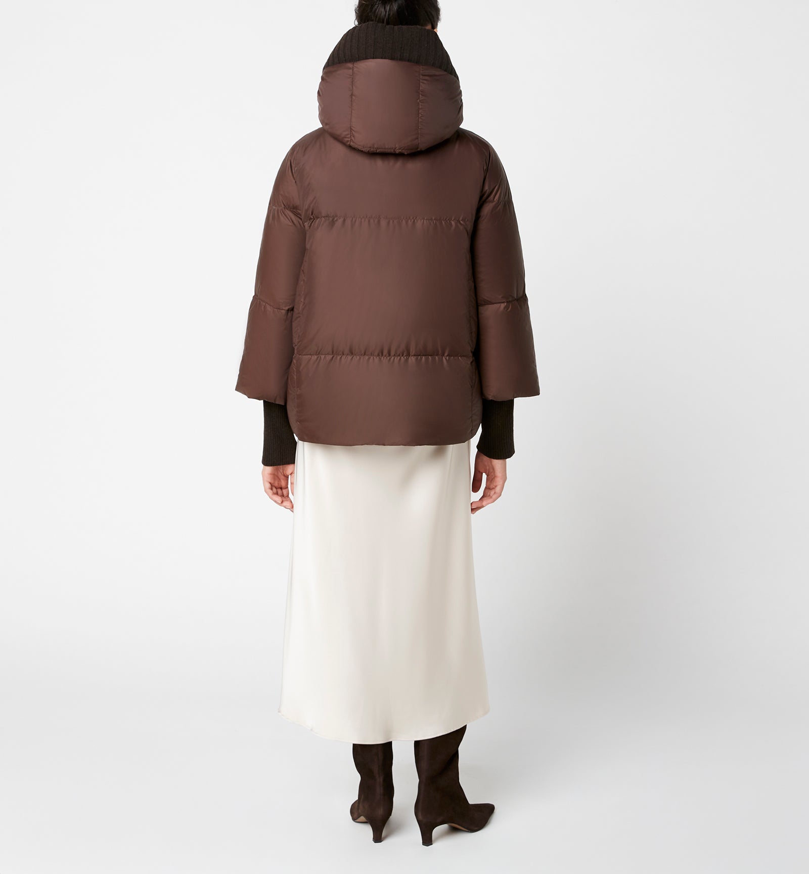 NYX HOODED SHORT PUFFER COAT