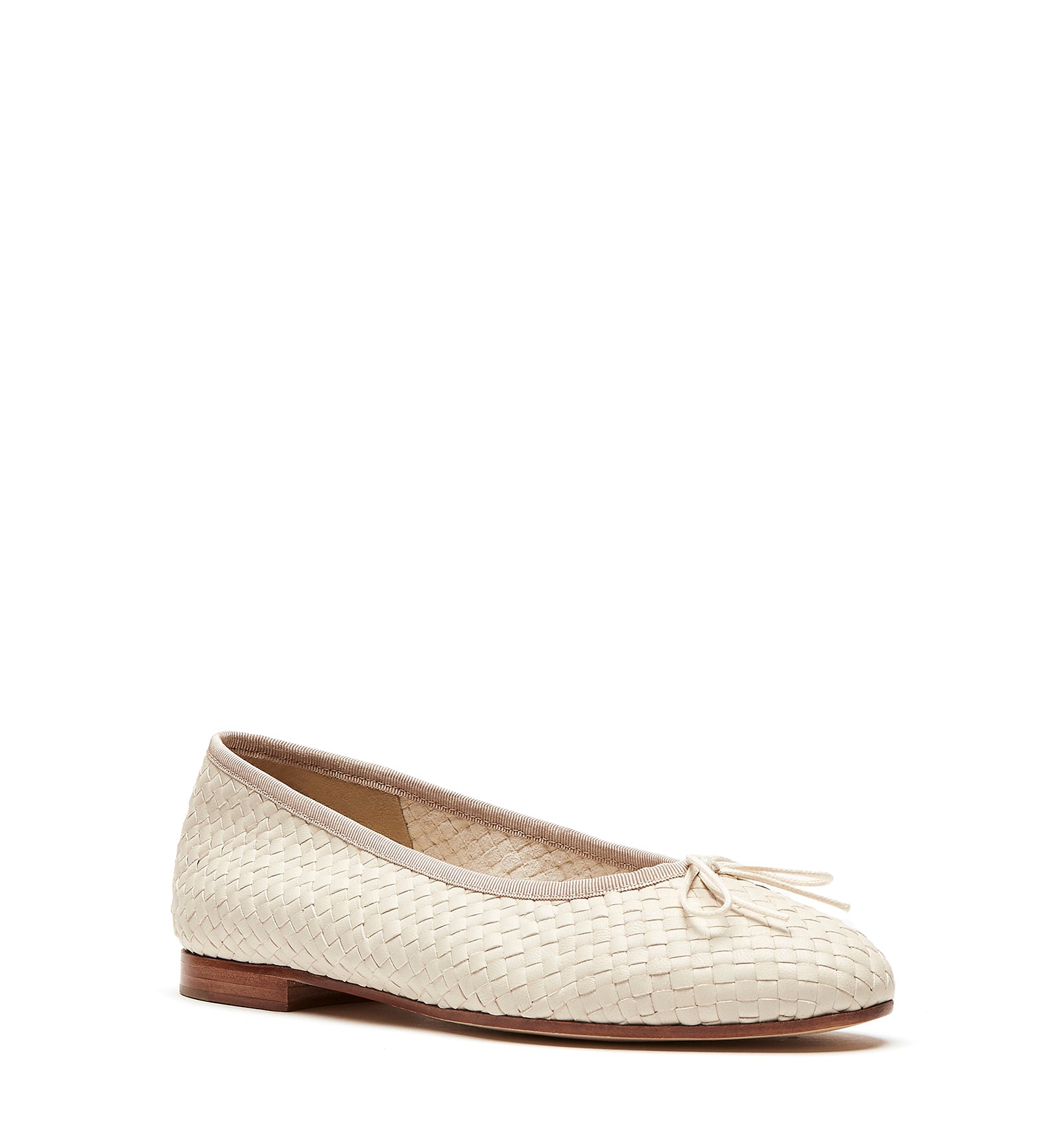 PACE WOVEN LEATHER FLAT