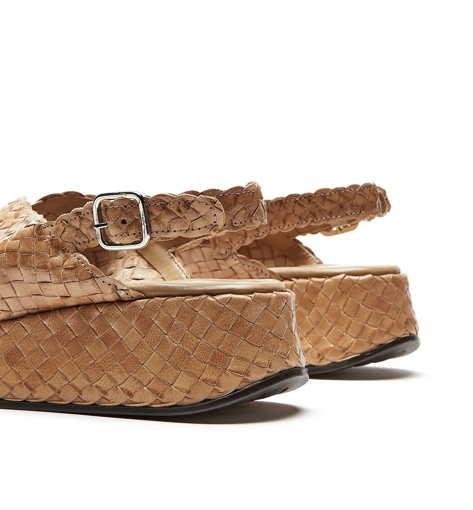 PACIFIK WOVEN LEATHER SANDAL - La Canadienne