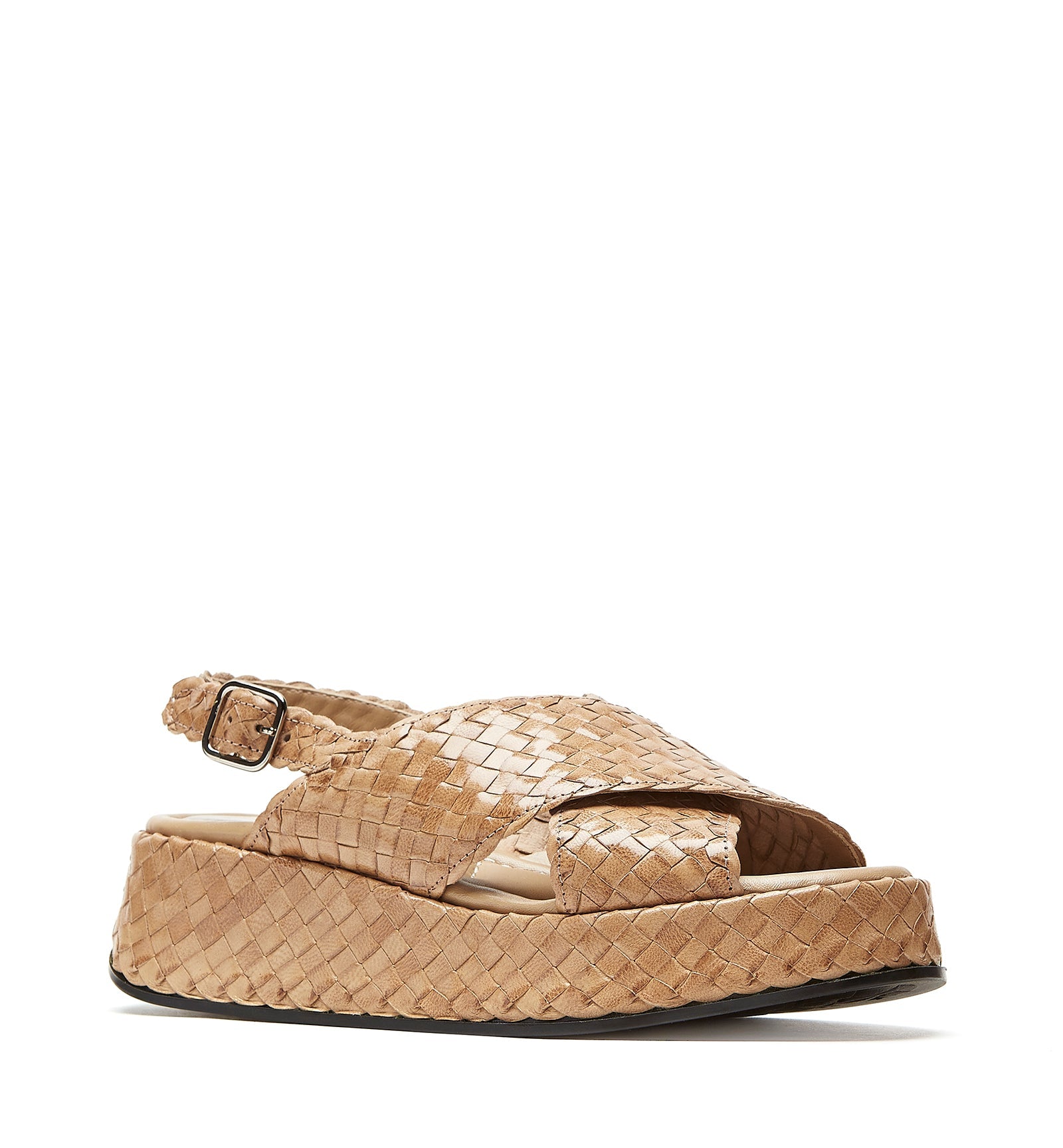 PACIFIK WOVEN LEATHER SANDAL - La Canadienne