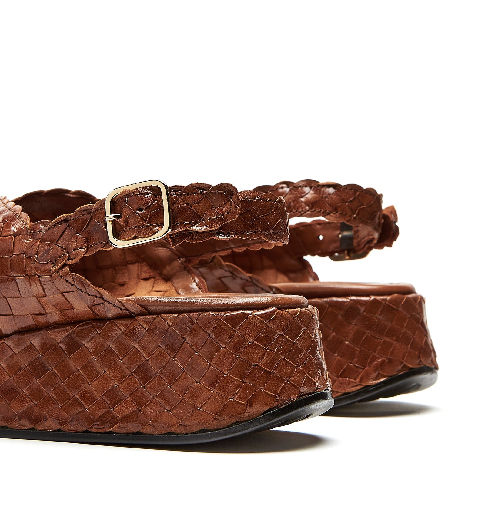 PACIFIK WOVEN LEATHER SANDAL - La Canadienne