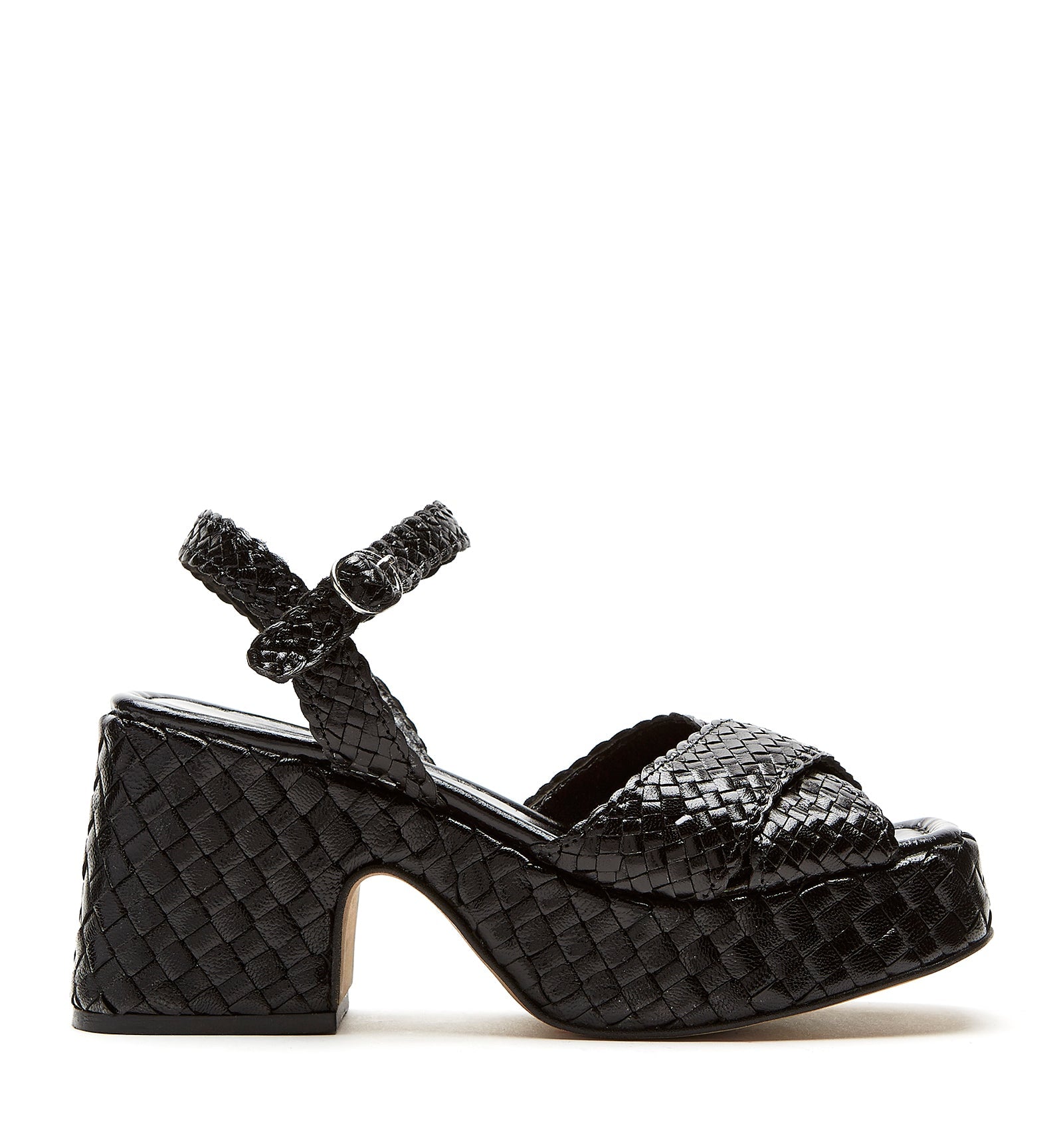 PAMMEE WOVEN LEATHER SANDAL - La Canadienne