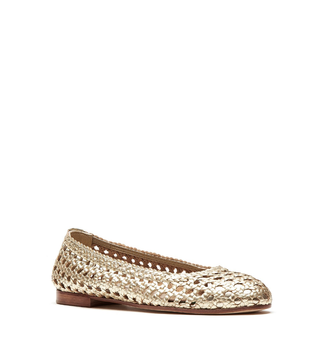 PASSAGE WOVEN LEATHER FLAT