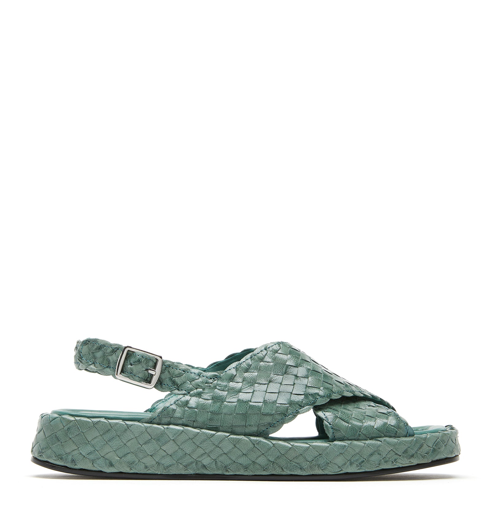 PEDRA WOVEN LEATHER SANDAL