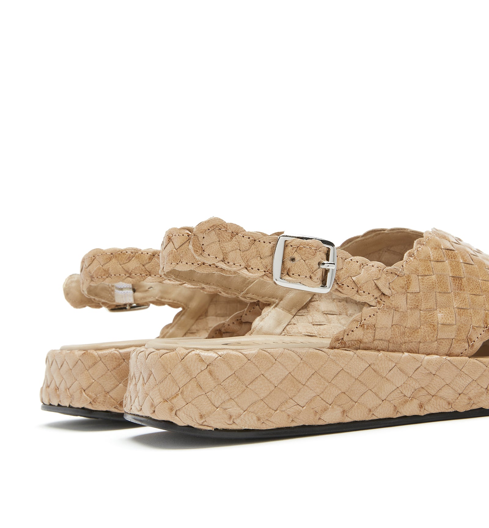 PEDRA WOVEN LEATHER SANDAL