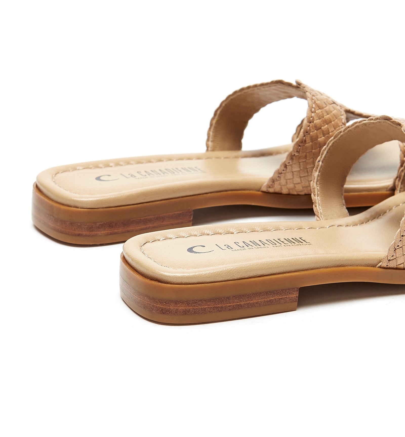 PERSIST WOVEN LEATHER SANDAL - La Canadienne