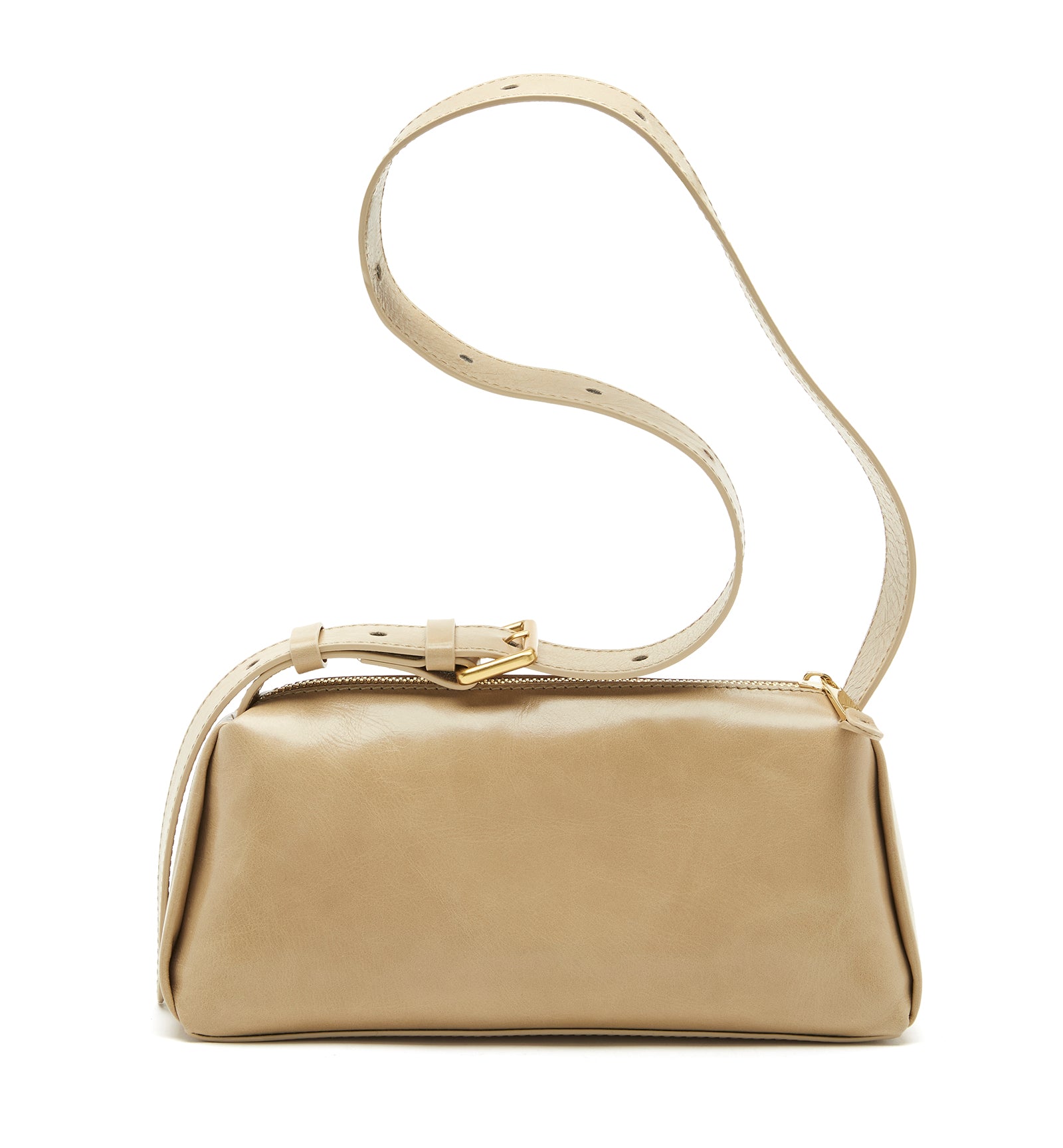 PHILIP CRUSHED LEATHER SHOULDER BAG