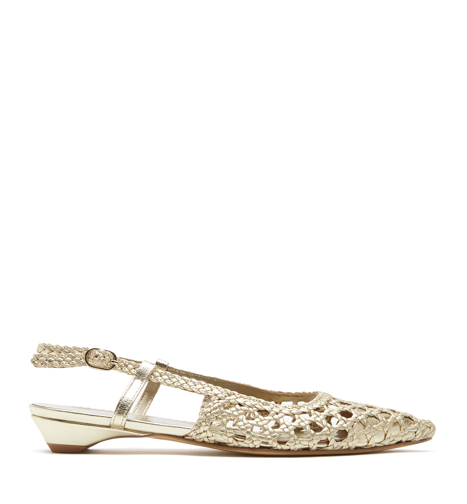 PLAYS BALLERINE SLINGBACK EN CUIR TRESSÉ