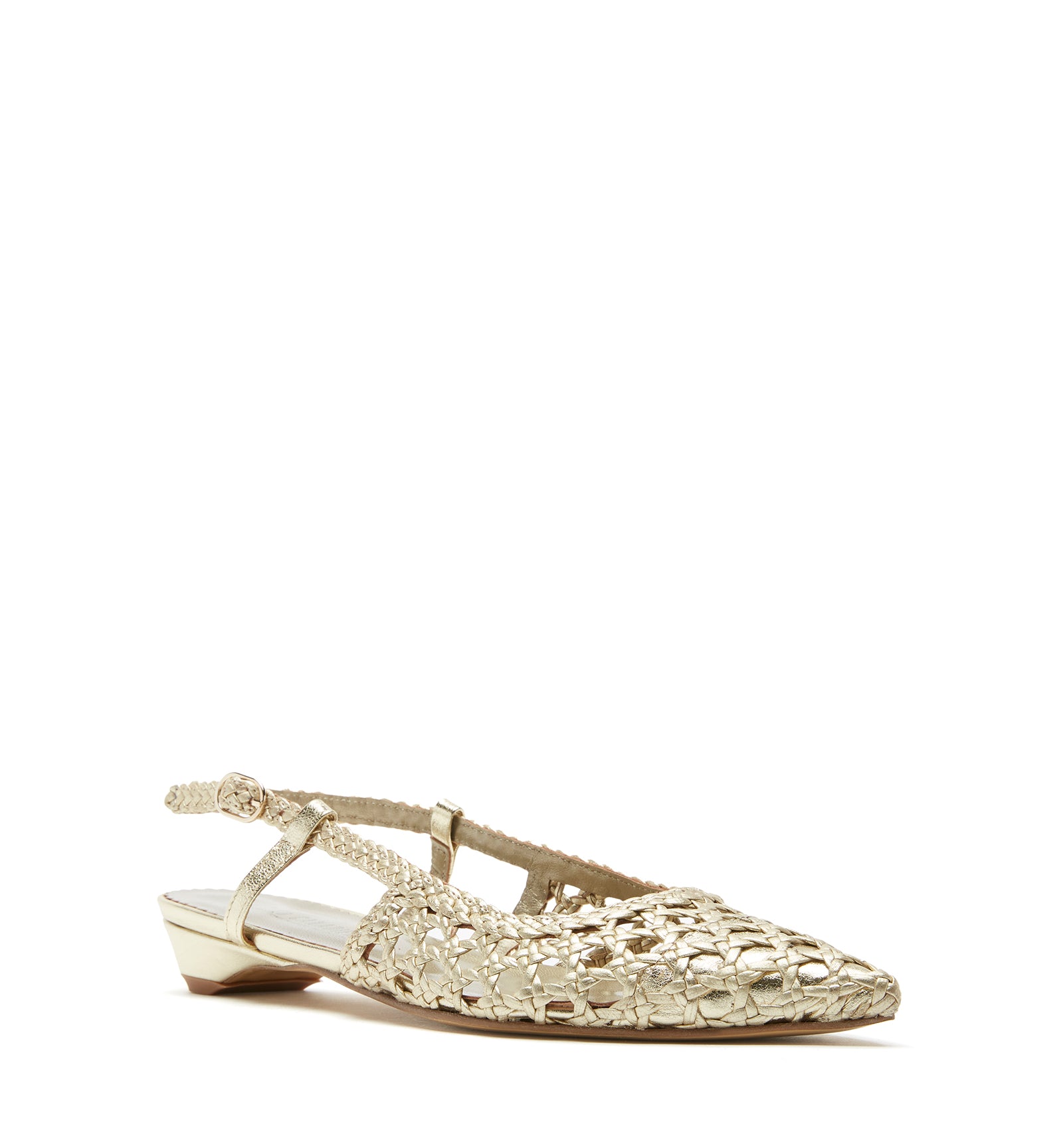 PLAYS BALLERINE SLINGBACK EN CUIR TRESSÉ