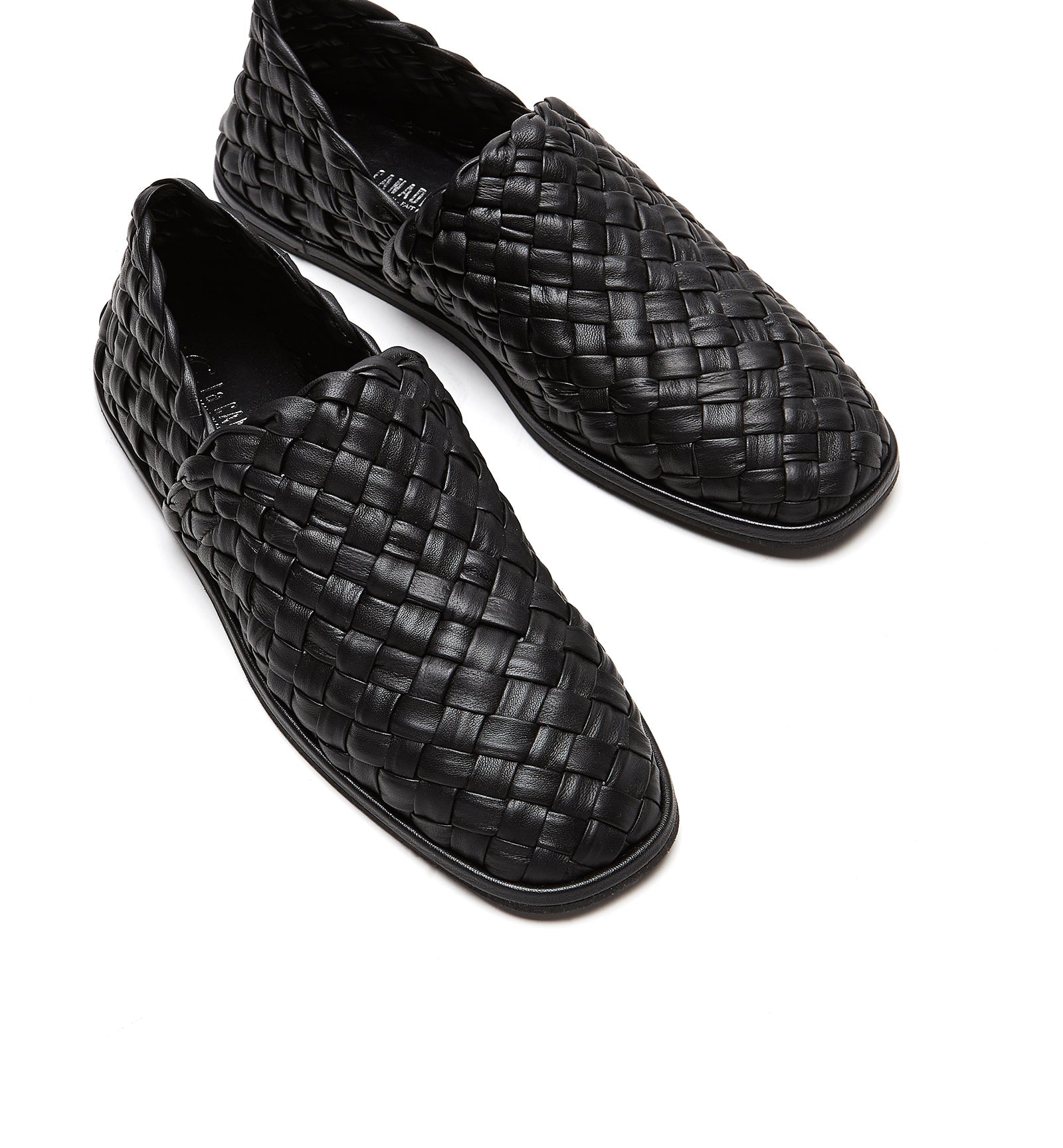 POSH WOVEN LEATHER LOAFER - La Canadienne