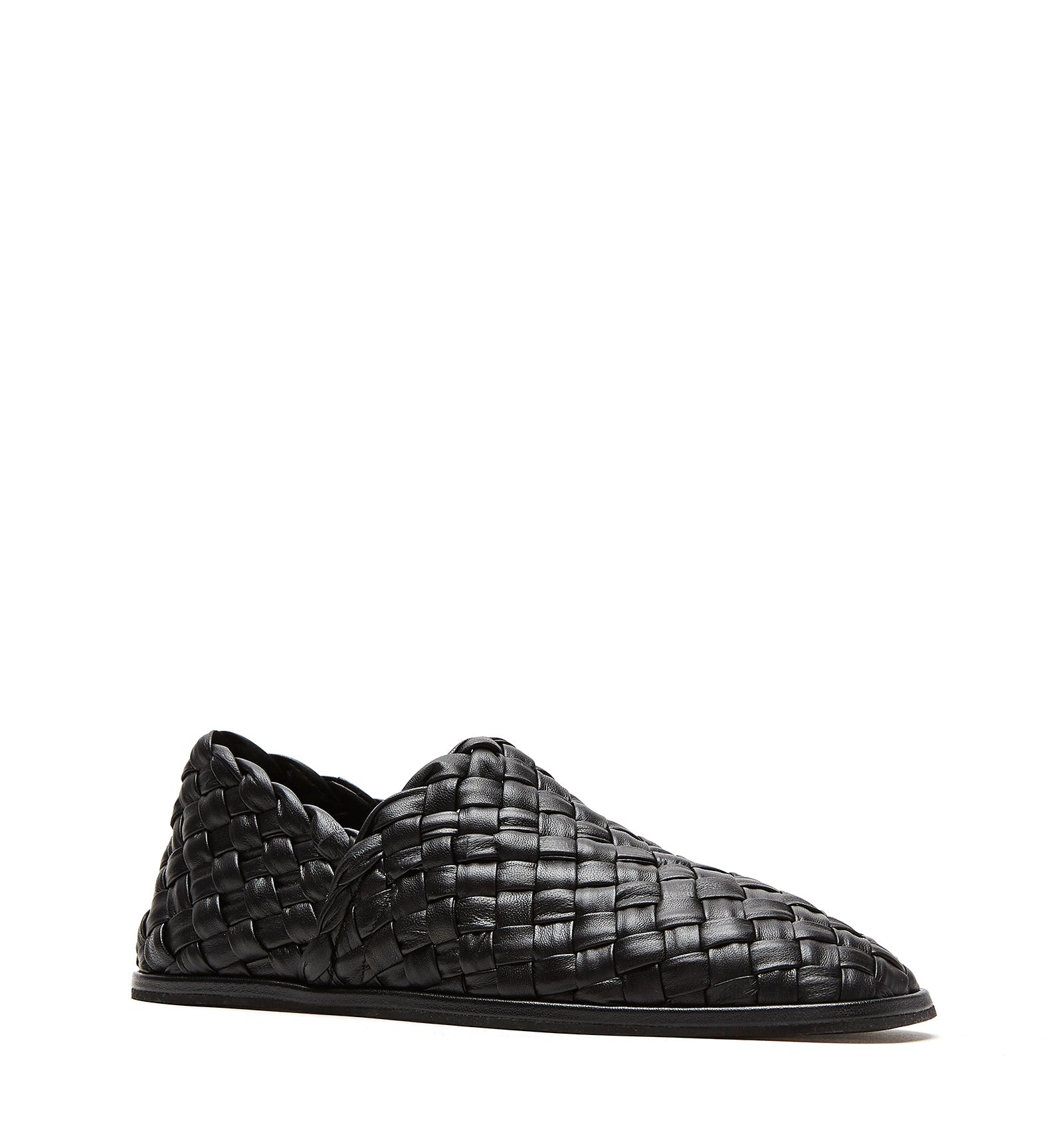 POSH WOVEN LEATHER LOAFER - La Canadienne
