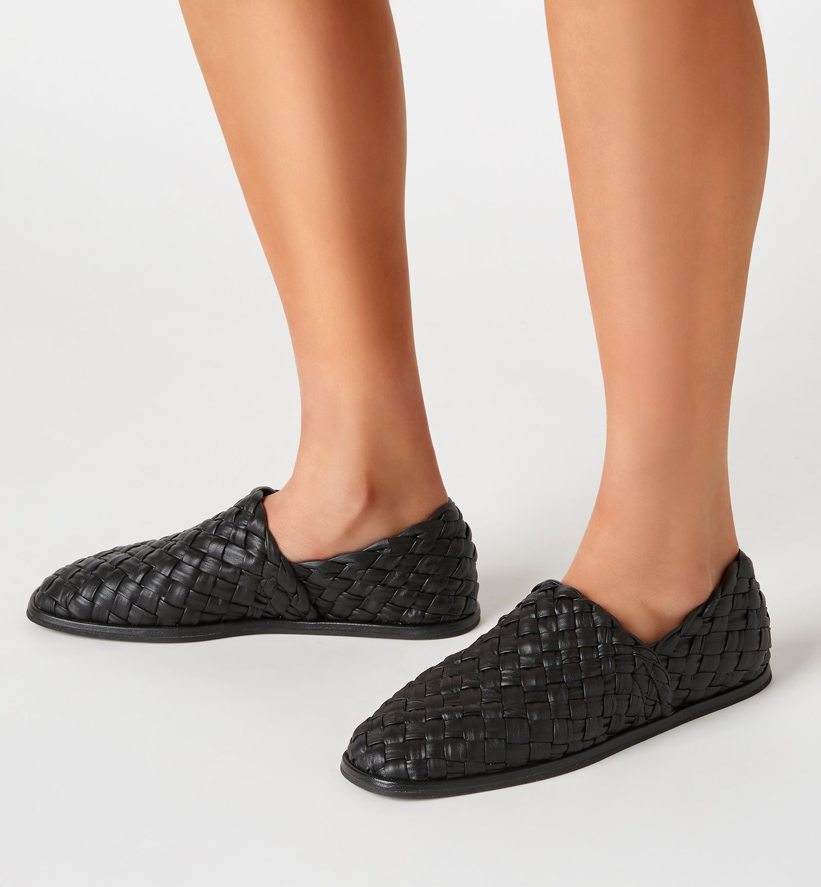 POSH WOVEN LEATHER LOAFER - La Canadienne