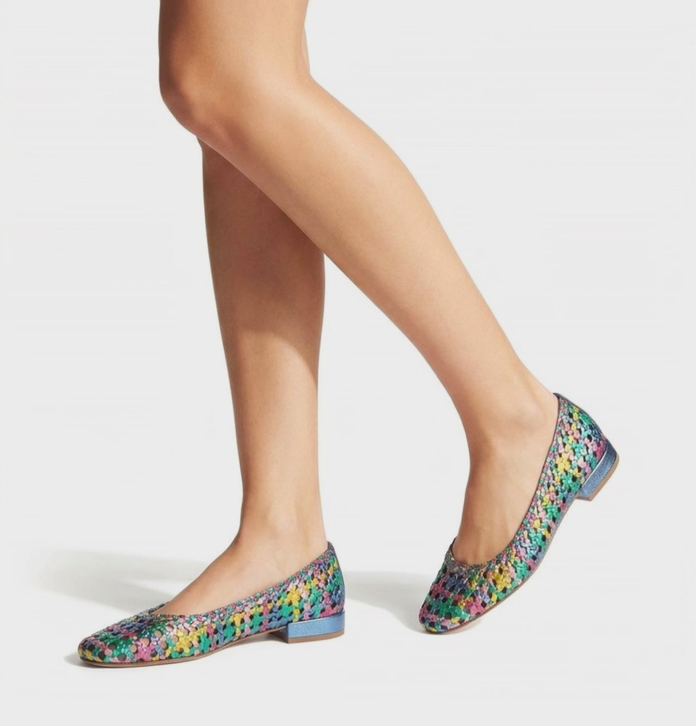 PRINCE BALLERINE EN CUIR TRESSÉ