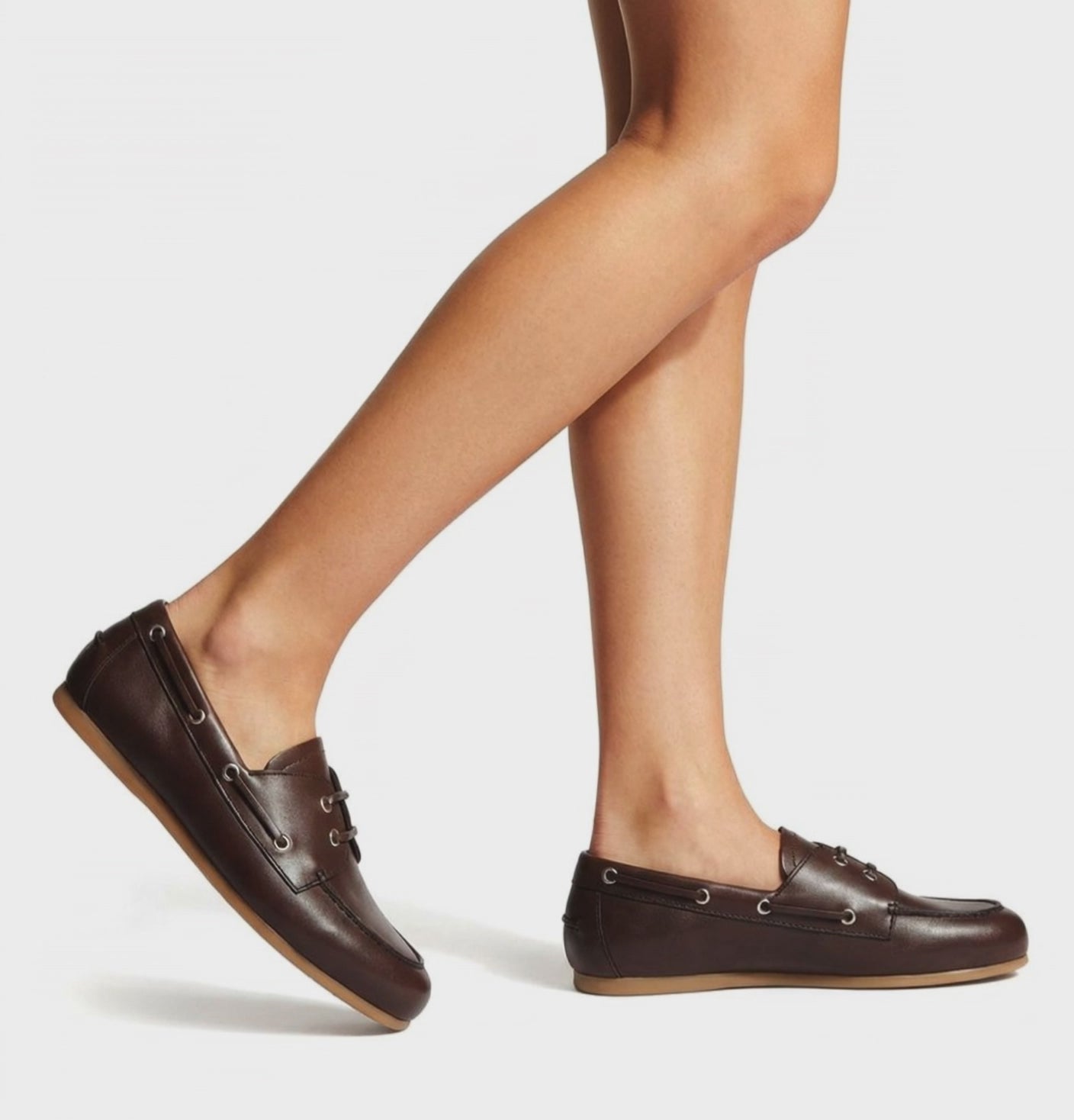 TIBBIE CHAUSSURE BATEAU EN CUIR