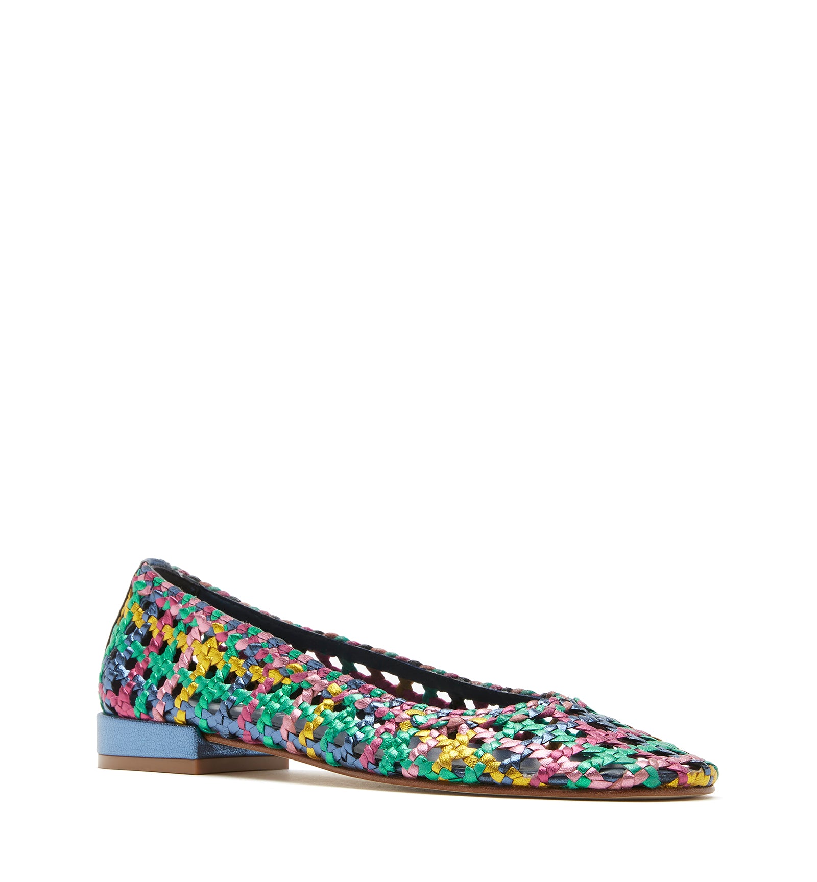 PRINCE BALLERINE EN CUIR TRESSÉ