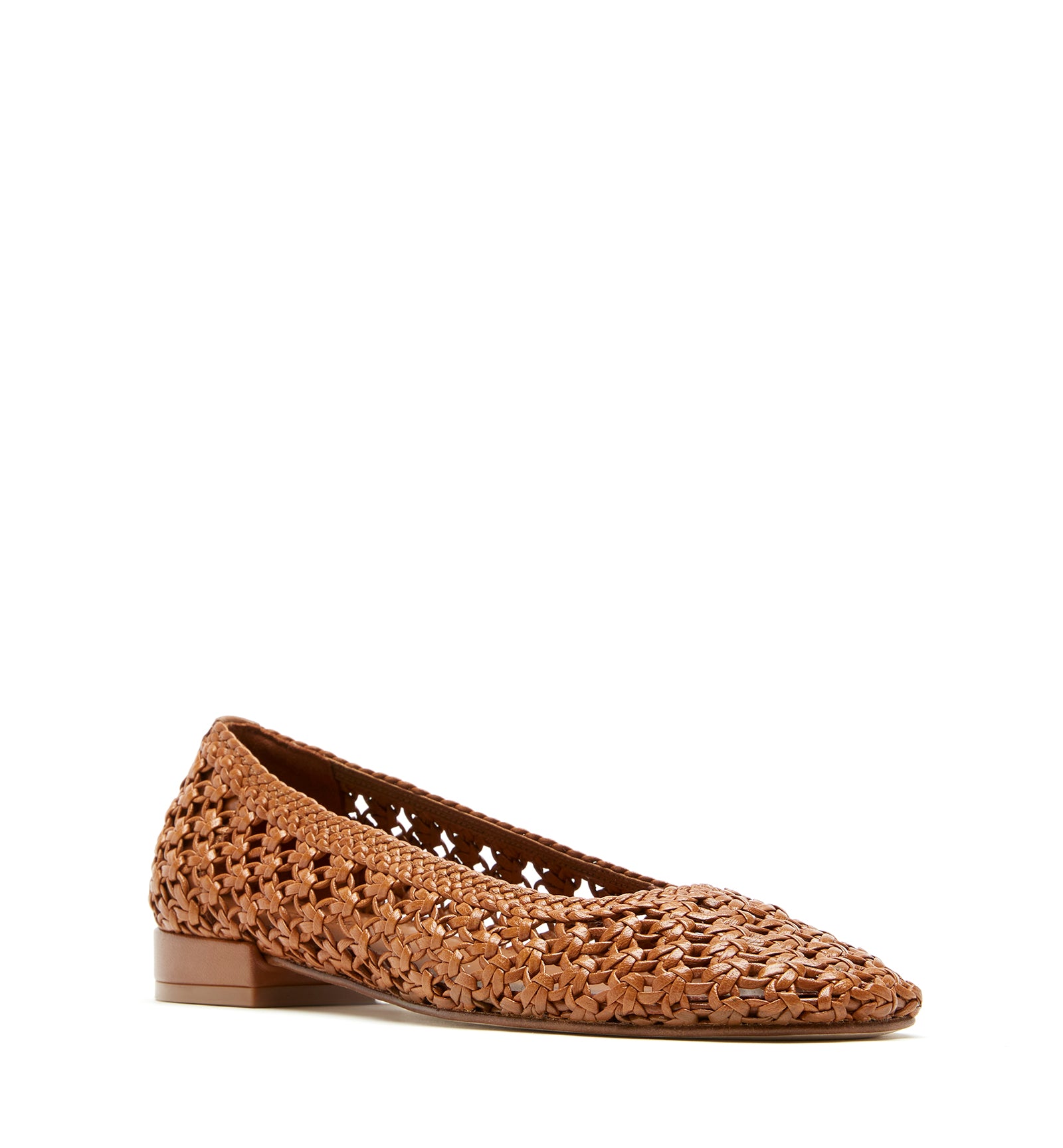 PRINCE BALLERINE EN CUIR TRESSÉ