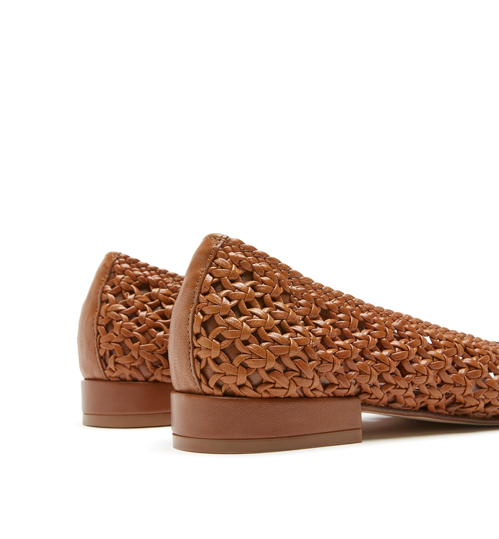 PRINCE BALLERINE EN CUIR TRESSÉ