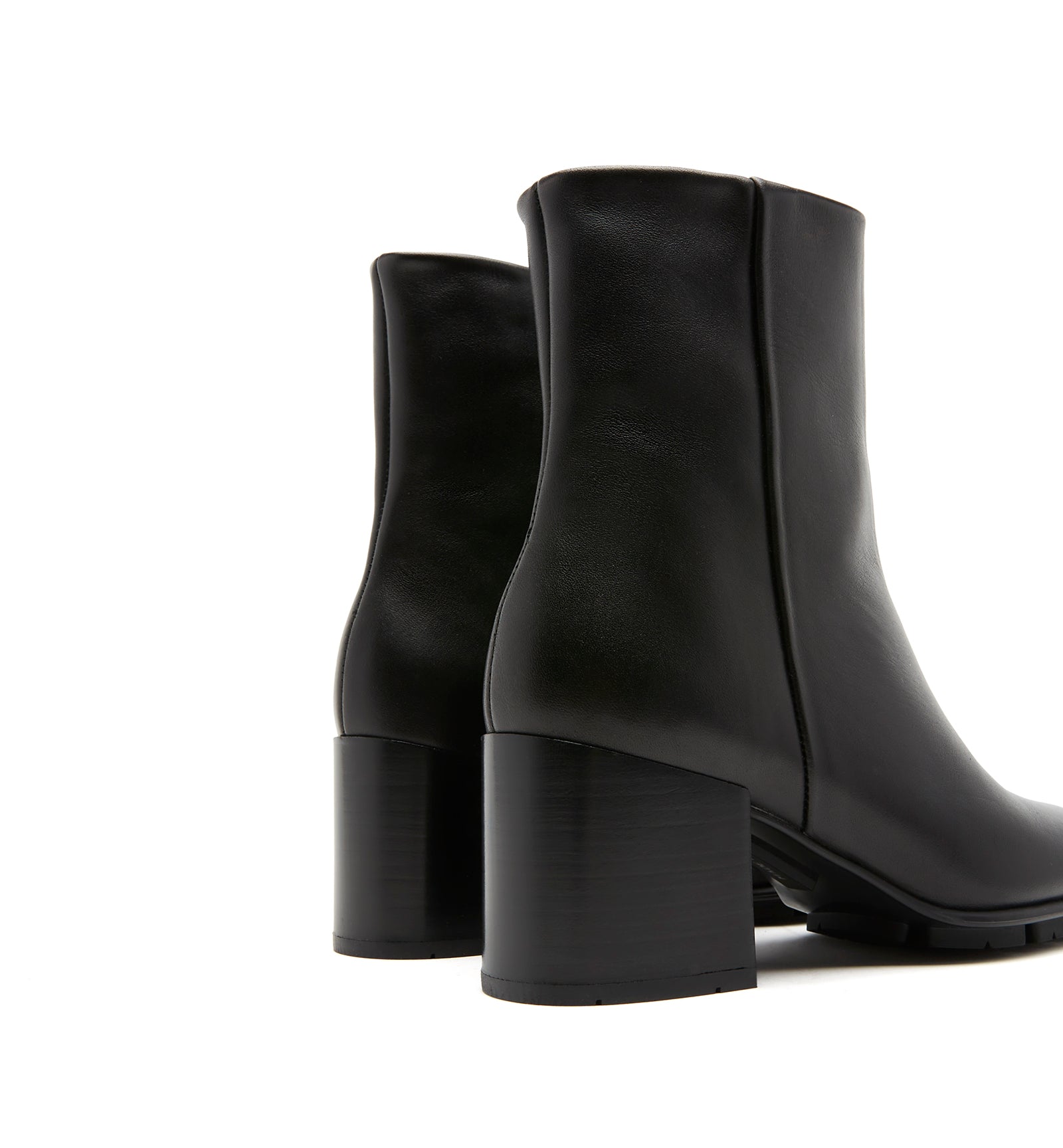 PRYSILA LEATHER HEELED BOOTIE — Item 4 of 5
